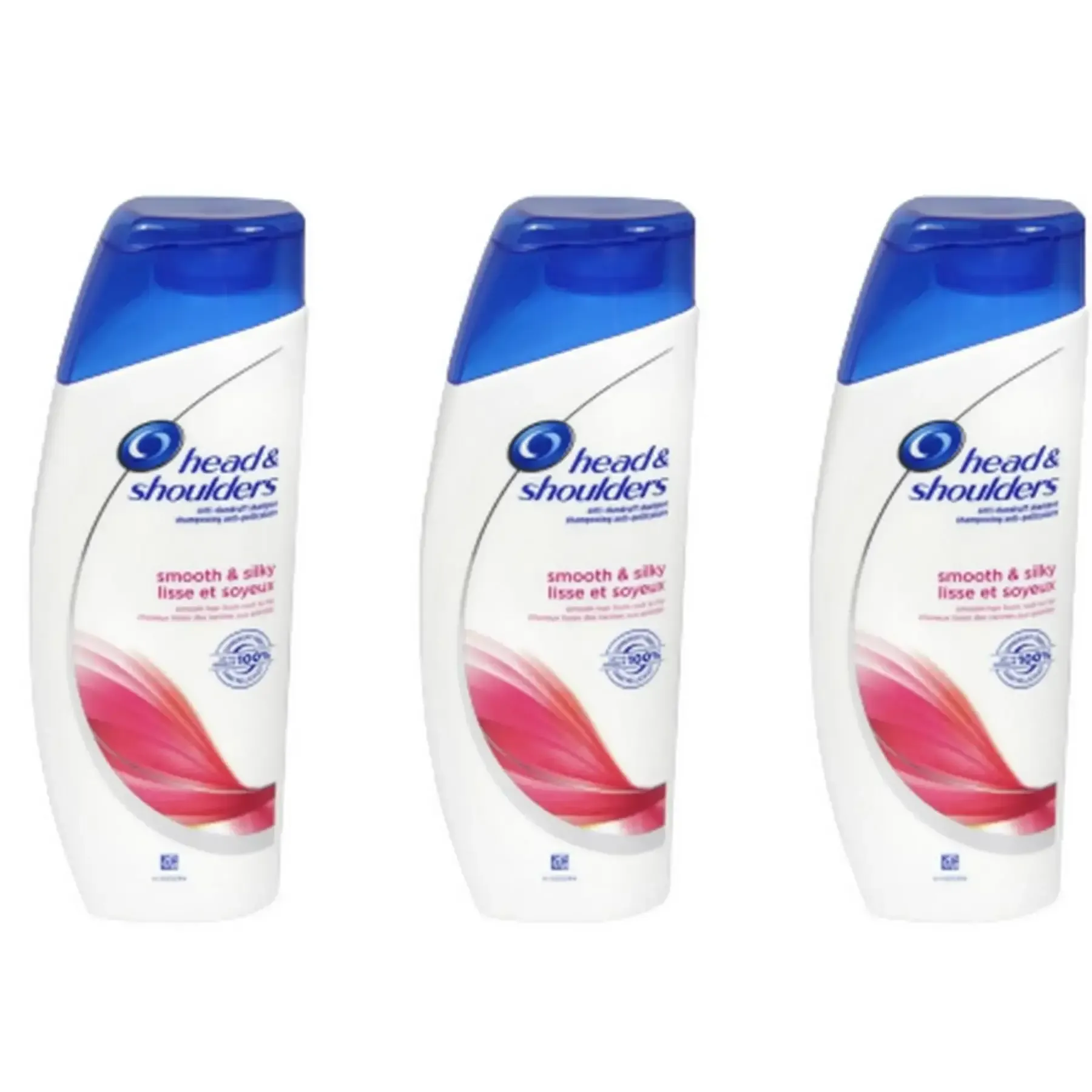 Lot de 3 shampooings cheveux lisse et soyeux