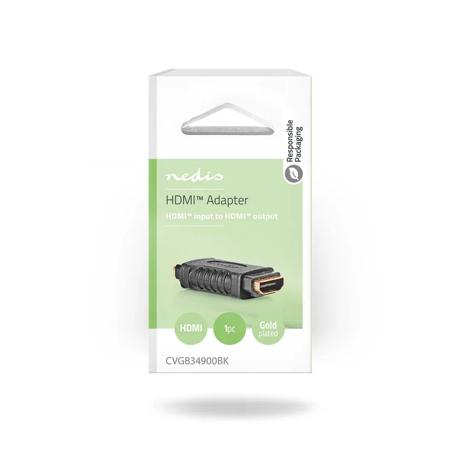 Adaptateur coupleur HDMI femelle vers HDMI femelle noir