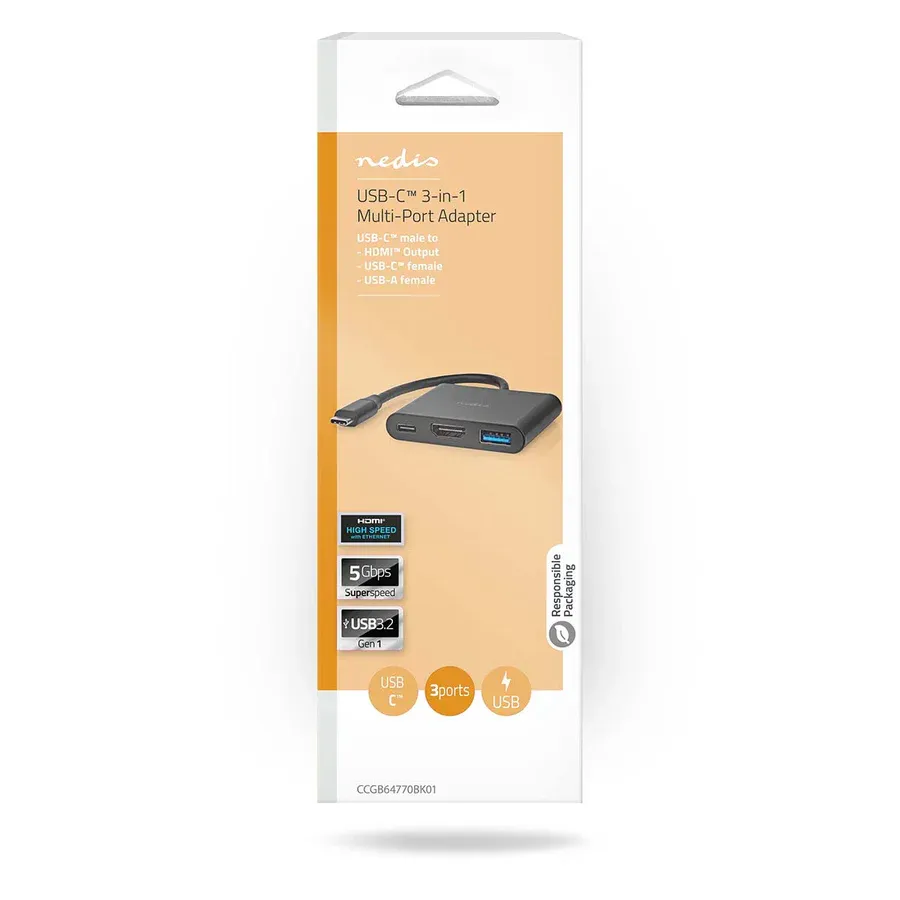 Adaptateur USB type-c vers multi-ports Blanc