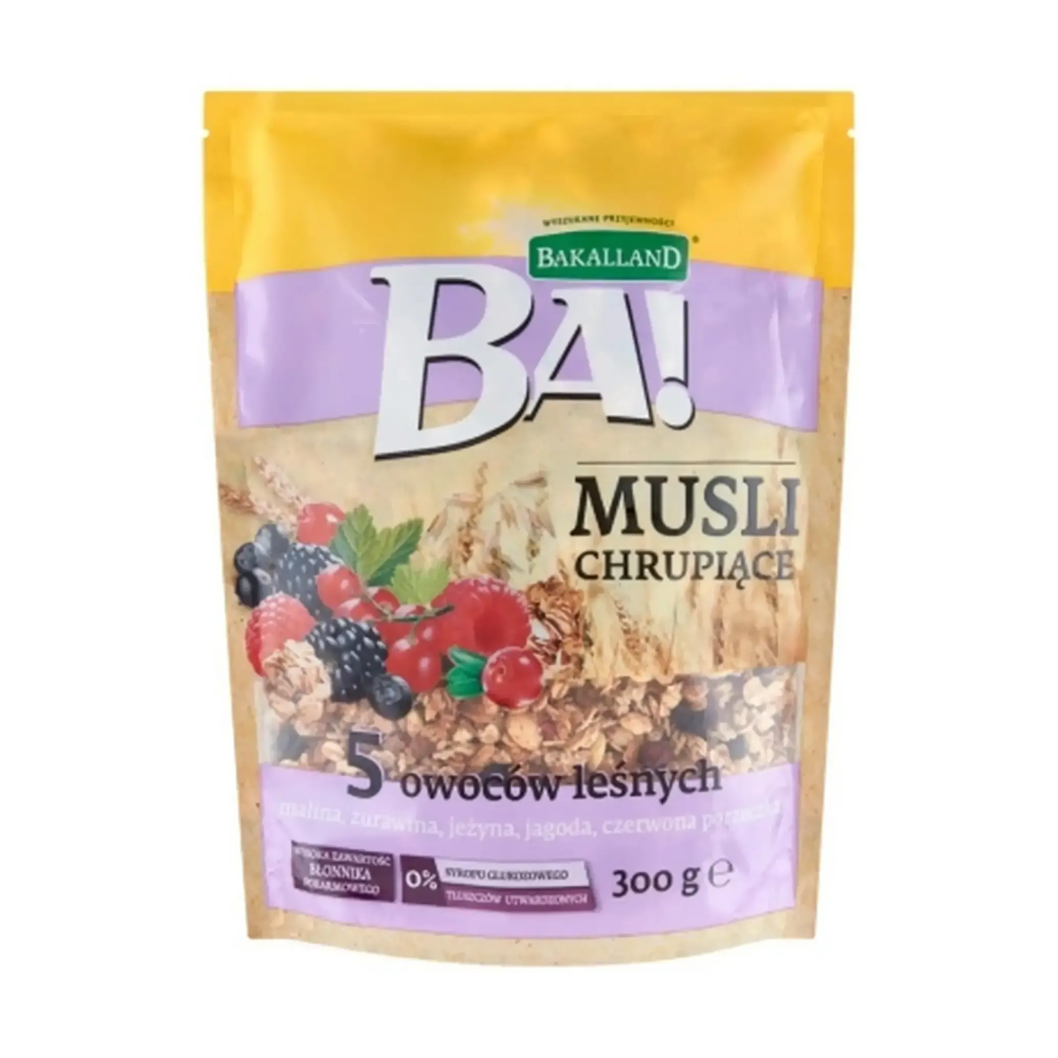 Crunchy muesli aux 5 fruits des bois et au miel