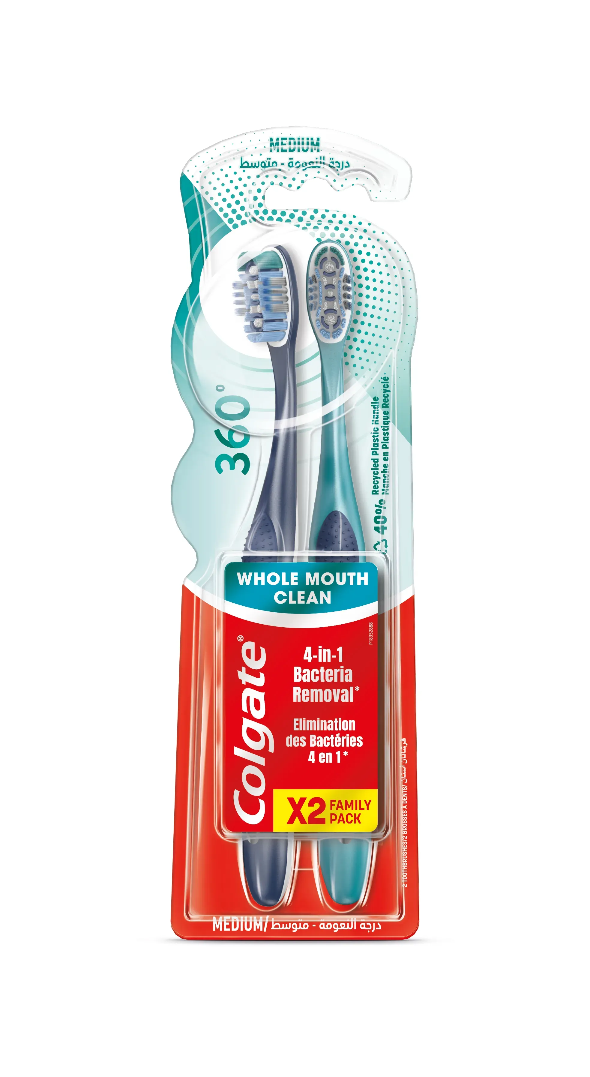 Brosse à dents medium charcoal