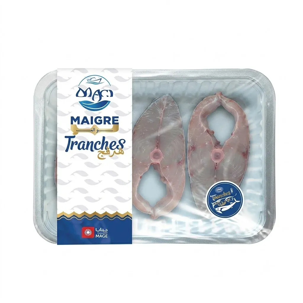 Poisson maigre surgelé en tranches
