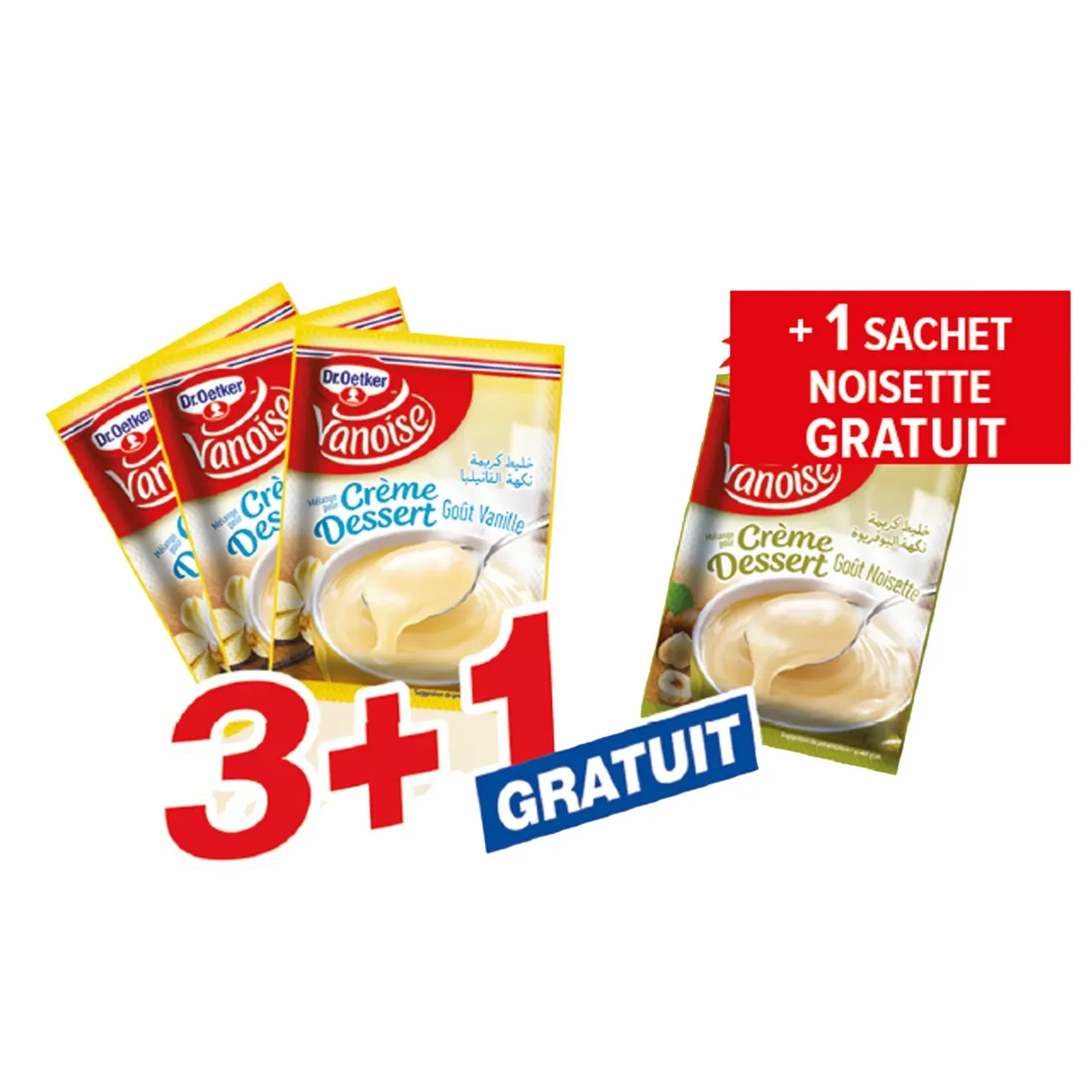 Crème dessert vanille + noisette