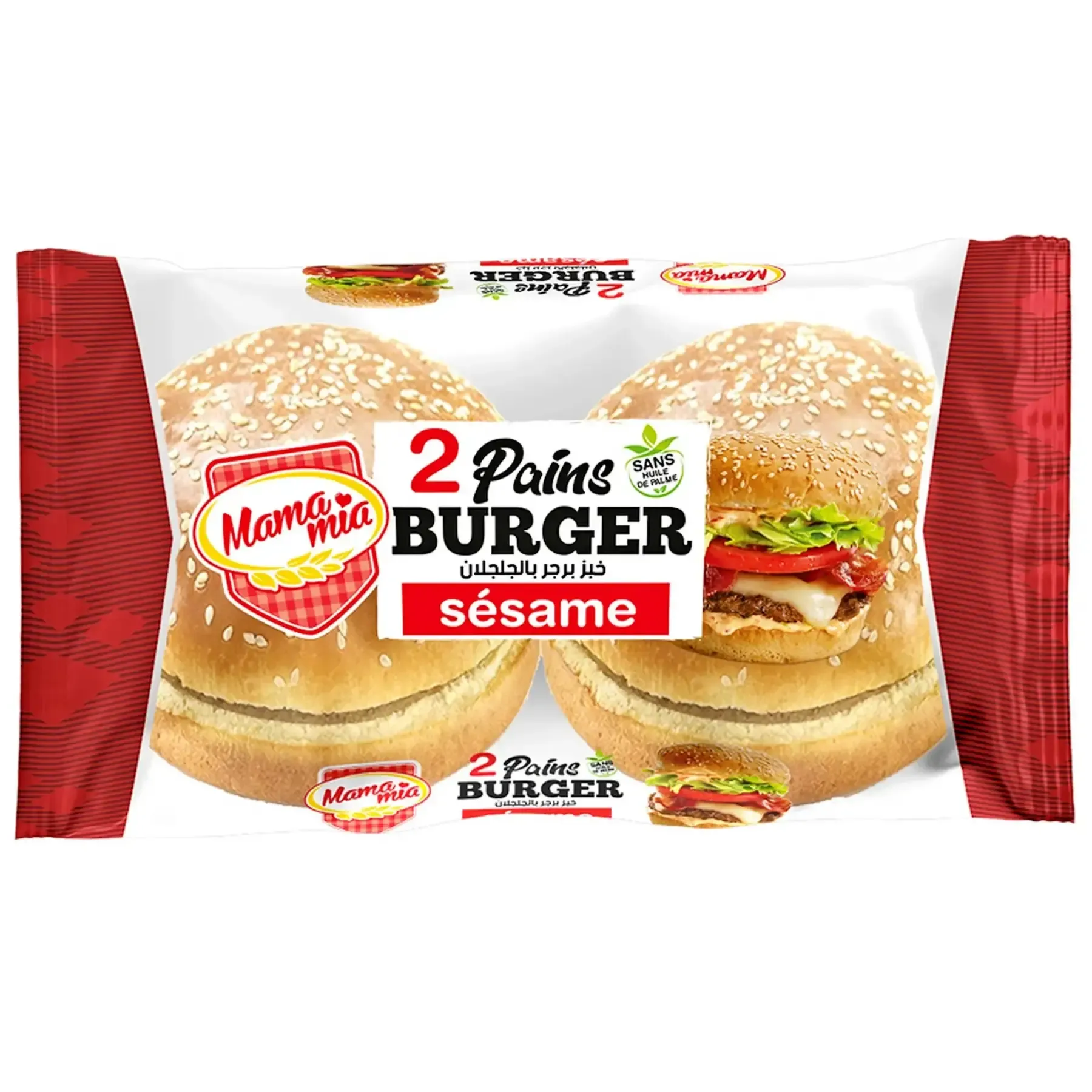 Pain Burger aux graines de sésame