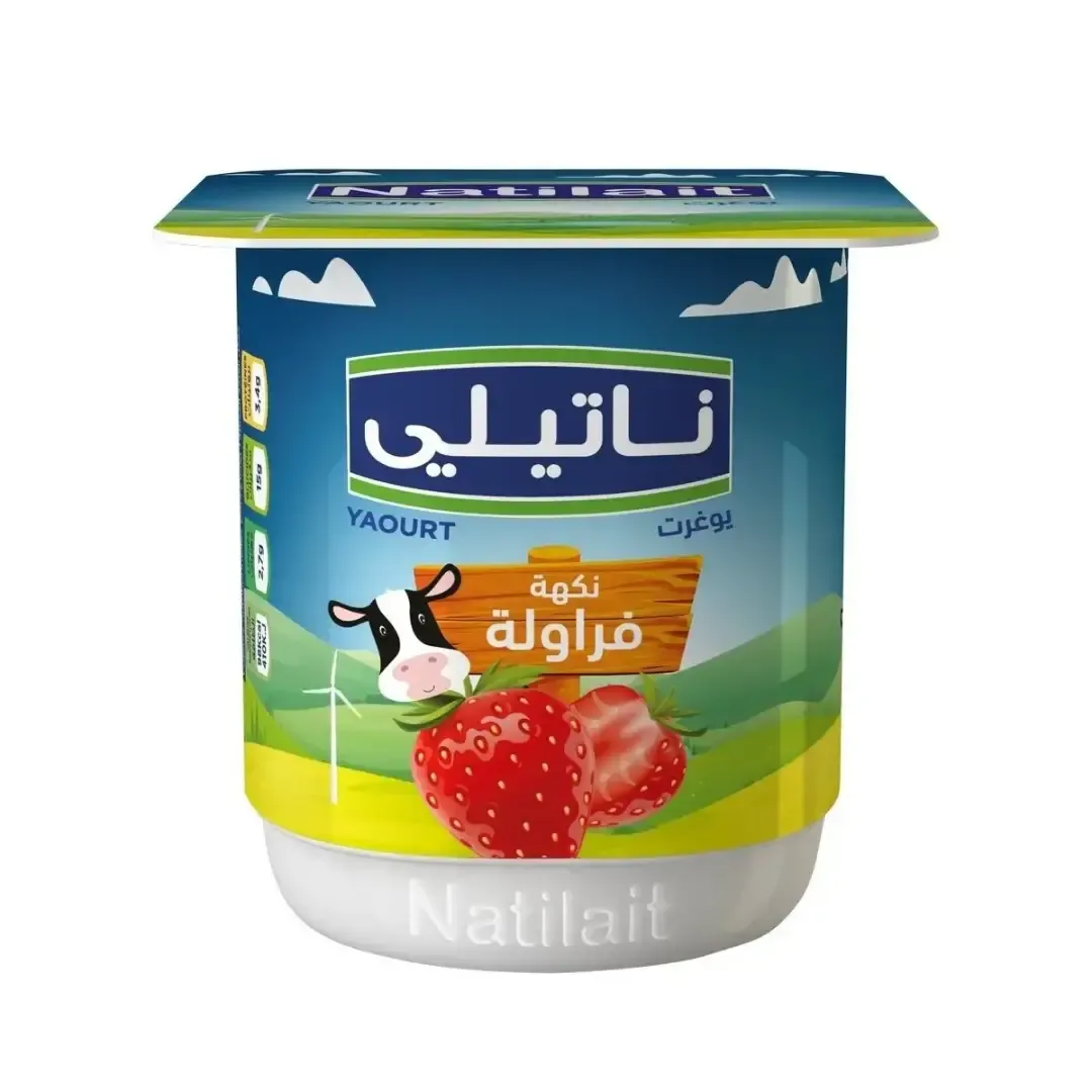 Yaourt aromatisé fraise