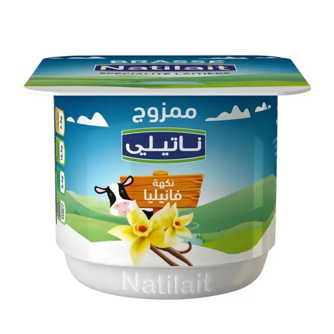 Yaourt brassé saveur vanille