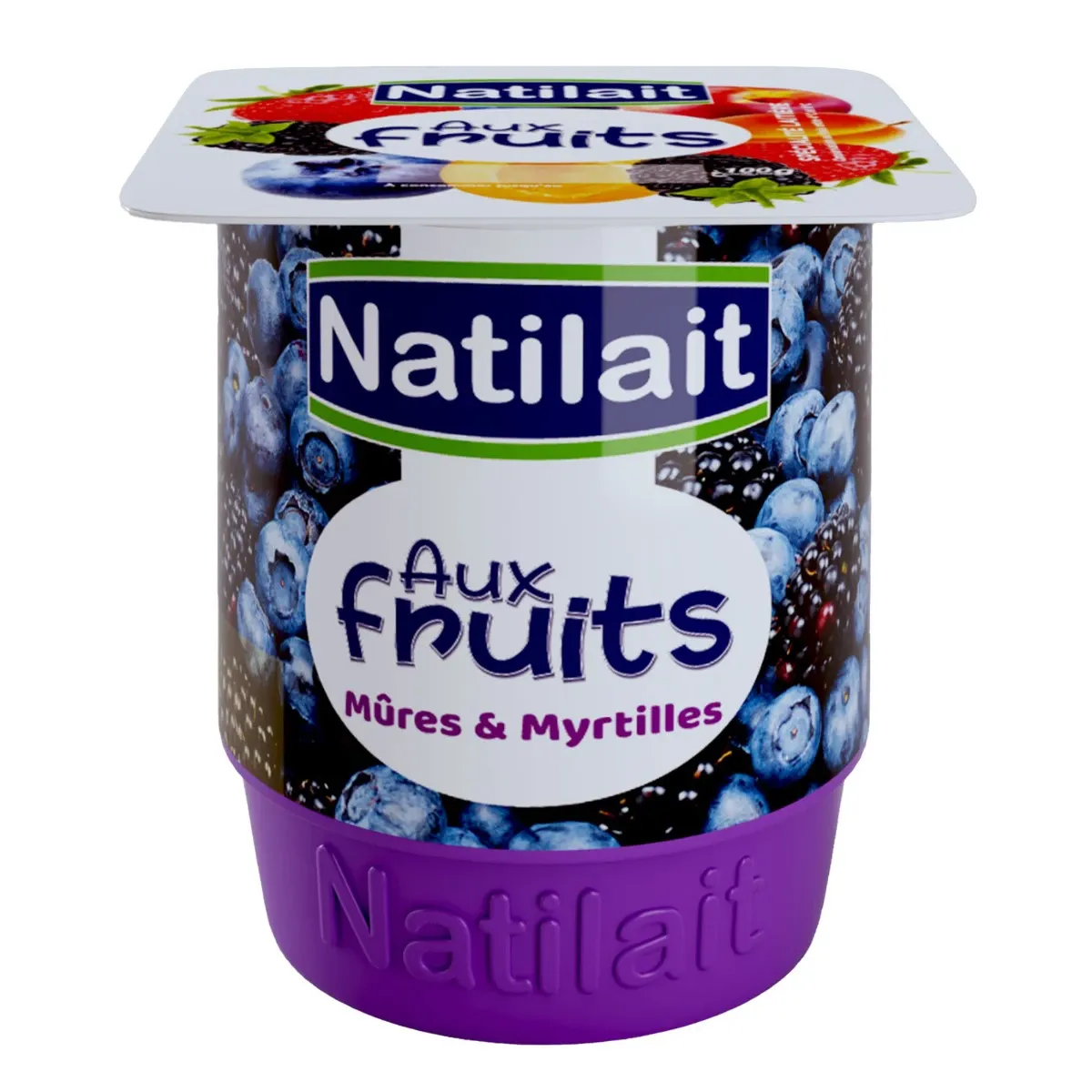 Yaourt aux fruits mûre et myrtille