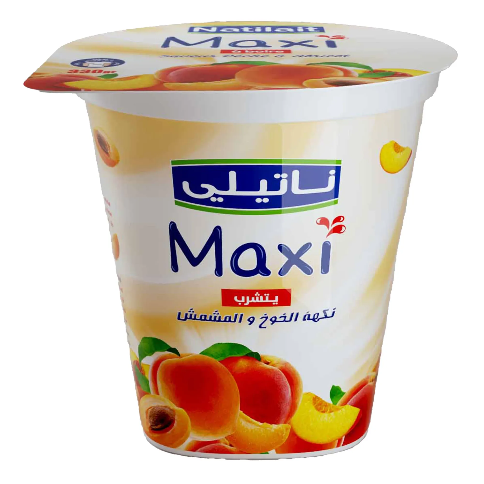 Yaourt à boire pêche abricot Natiyo