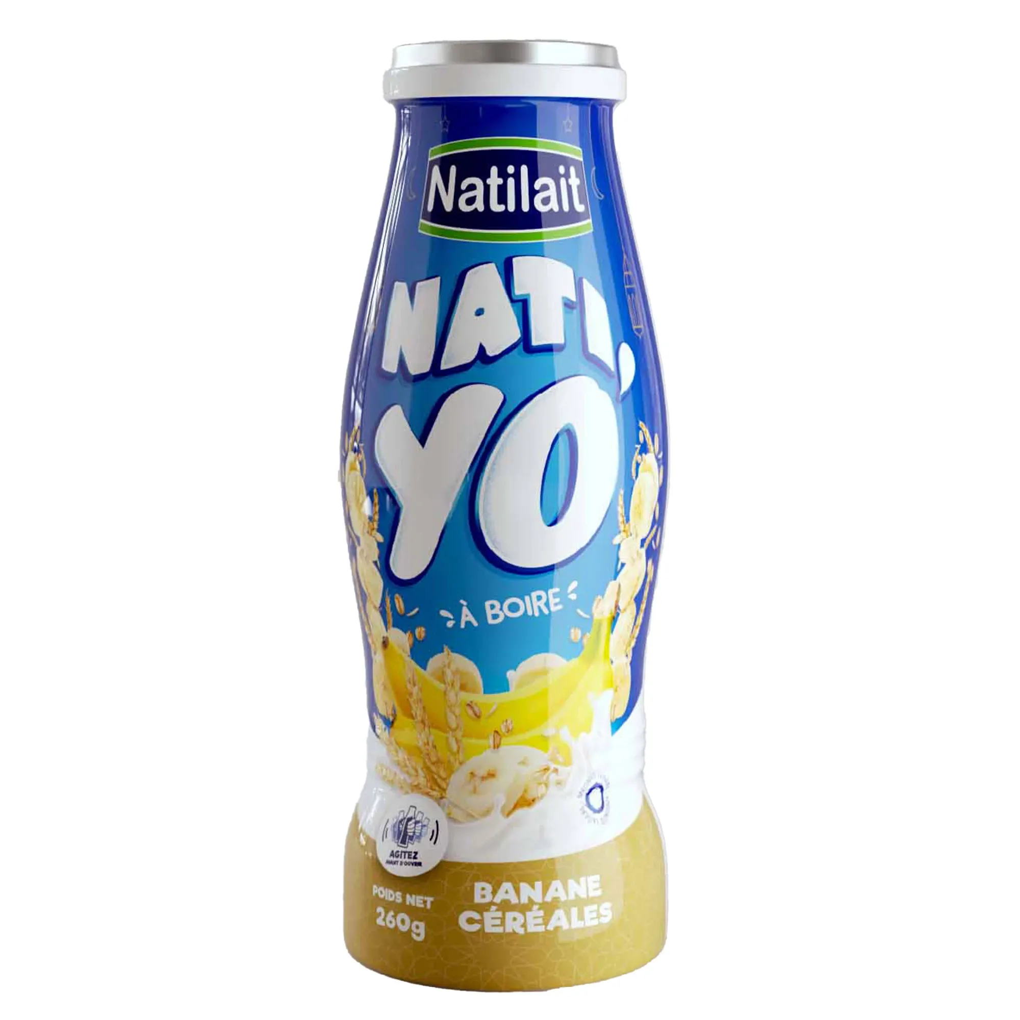 Yaourt à boire céréales banane Natiyo
