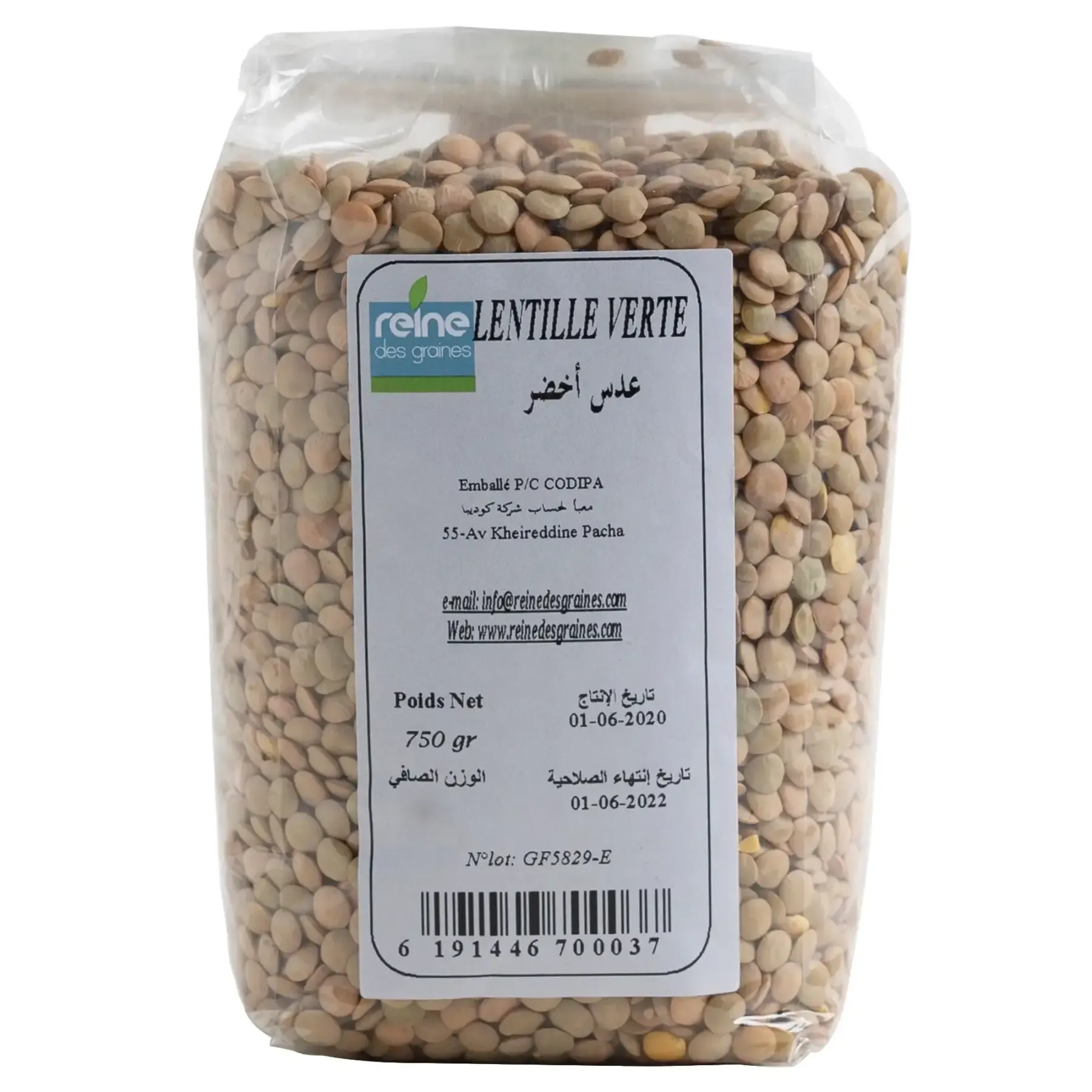 Lentilles vertes