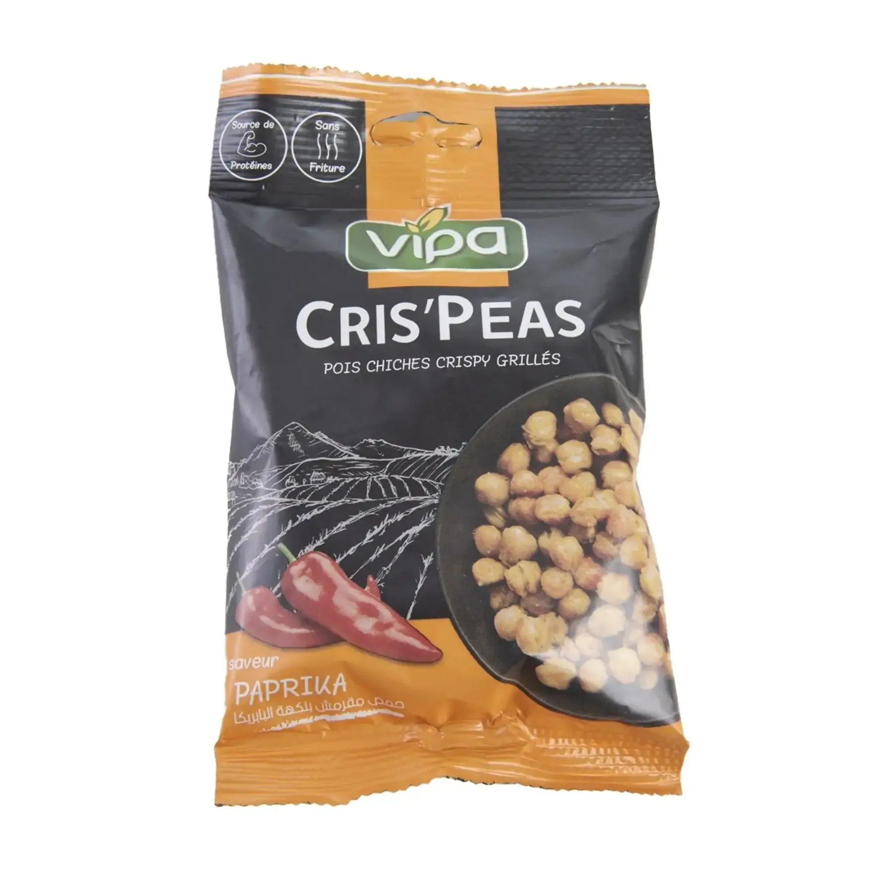 Pois chiches crispy grillés au paprika