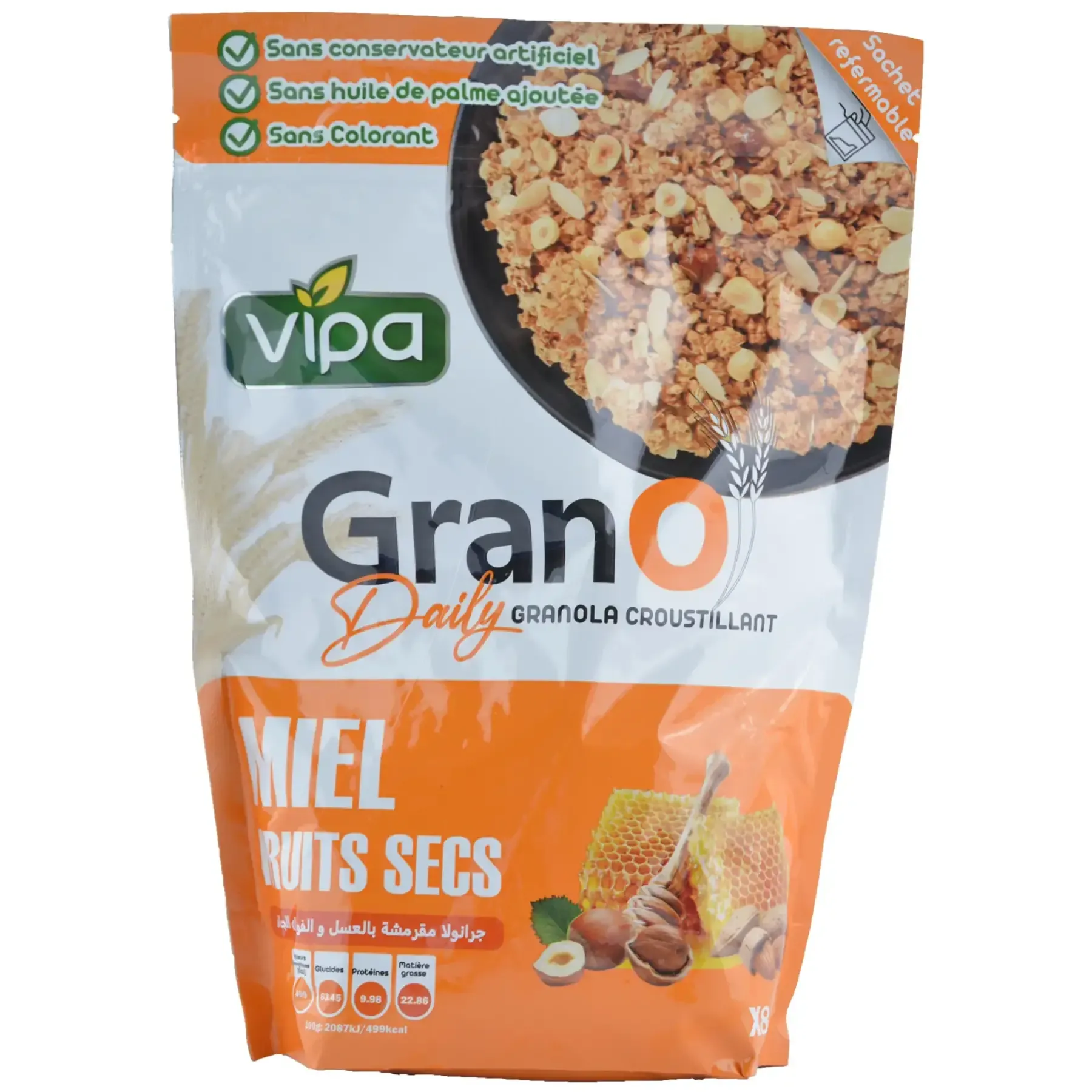 Céréales miel et fruits secs Daily Grano