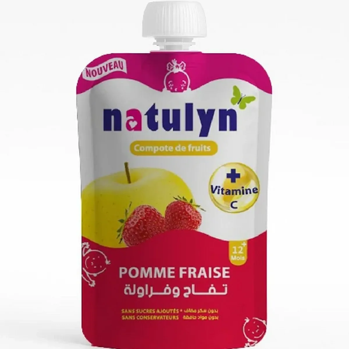 Compote pomme fraise