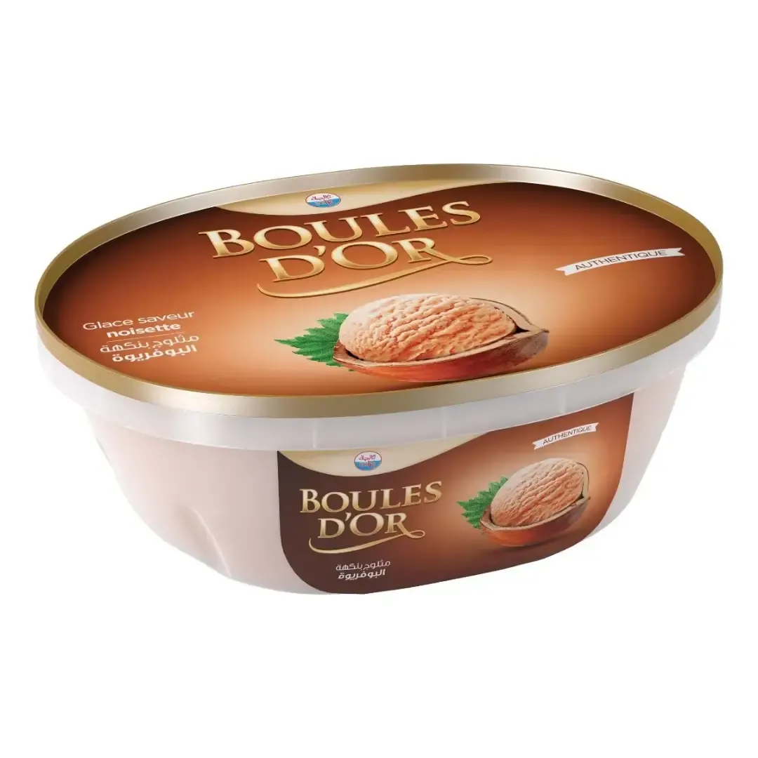 Glace familiale noisettes Boules d'or