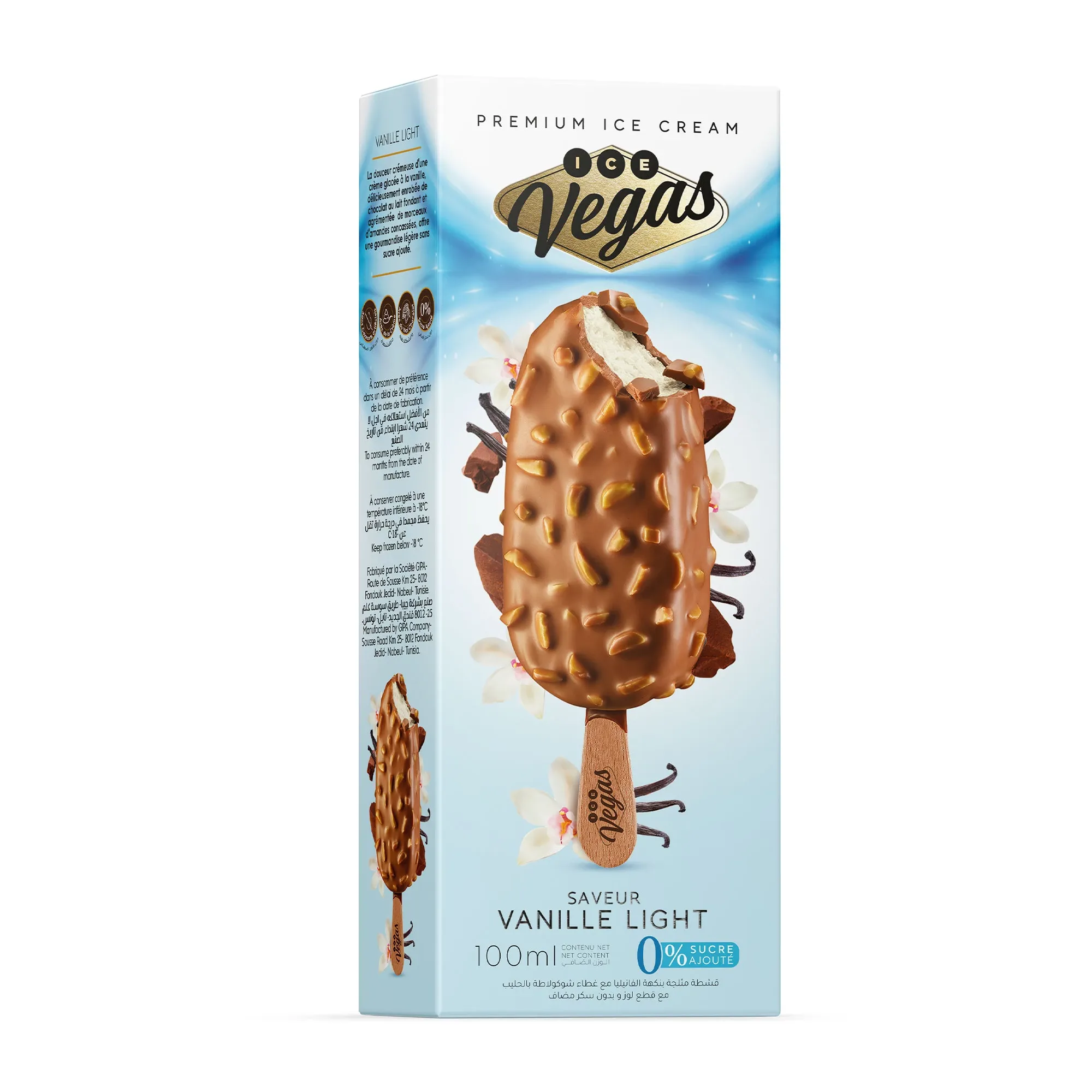 Glace à la vanille light