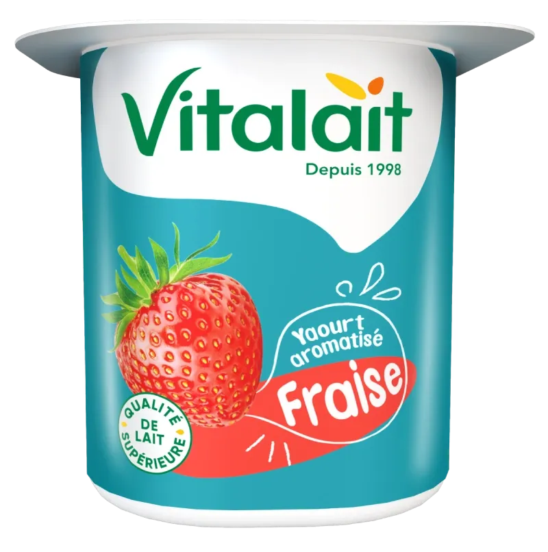 Yaourt aromatisé fraise