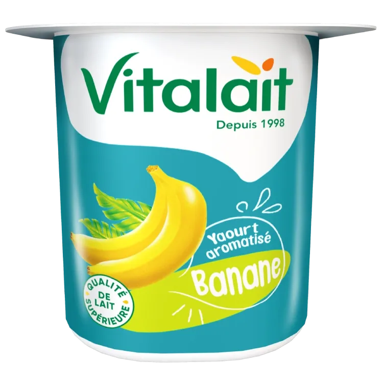 Yaourt aromatisé banane
