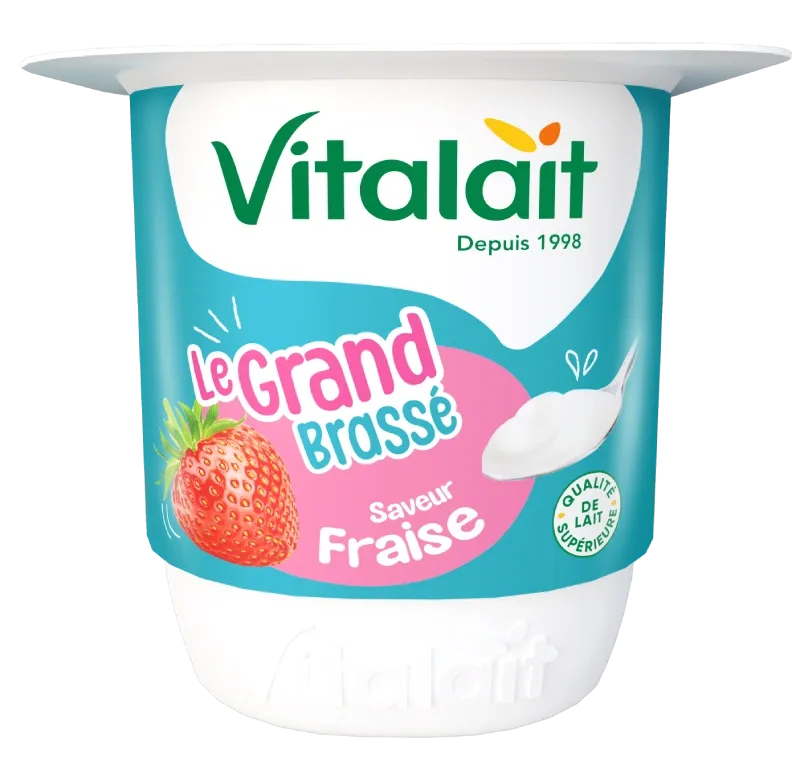 Yaourt le grand brassé saveur fraise