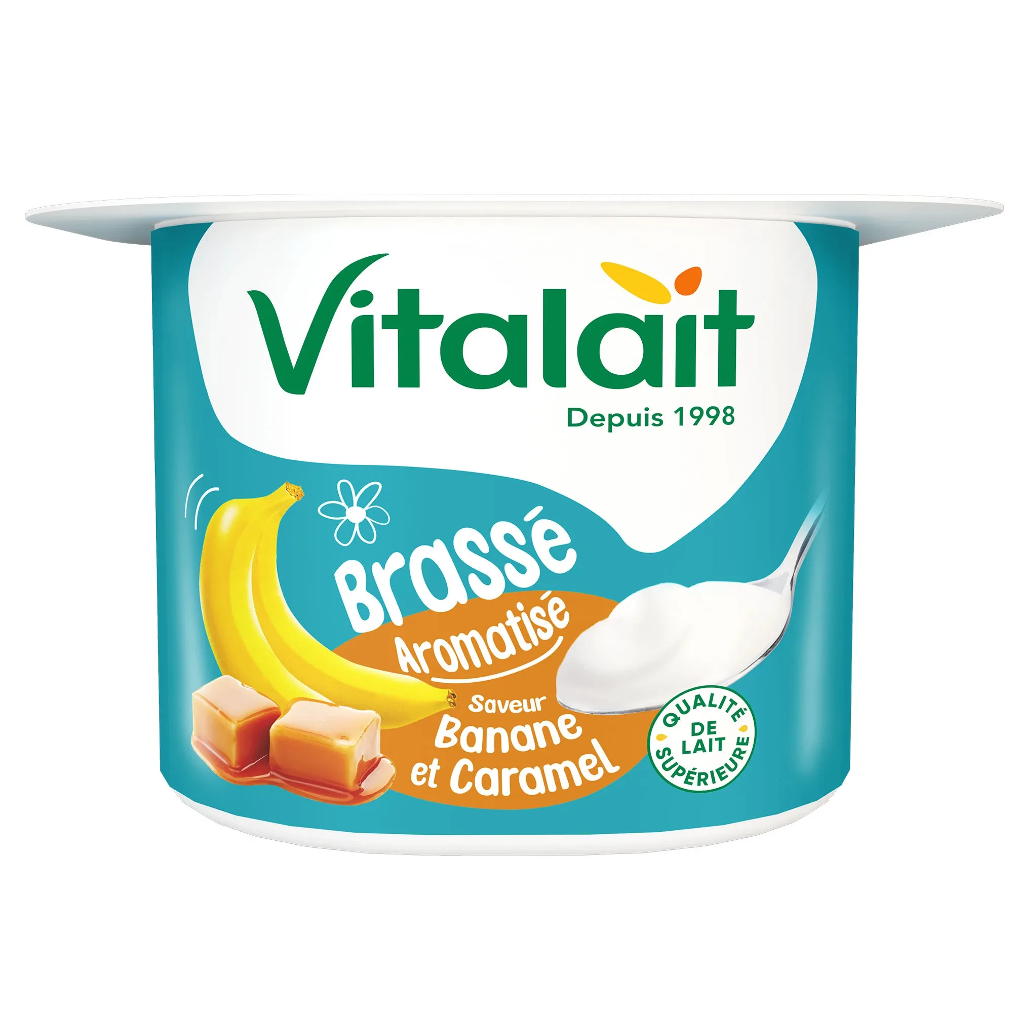 Yaourt brassé caramel banane