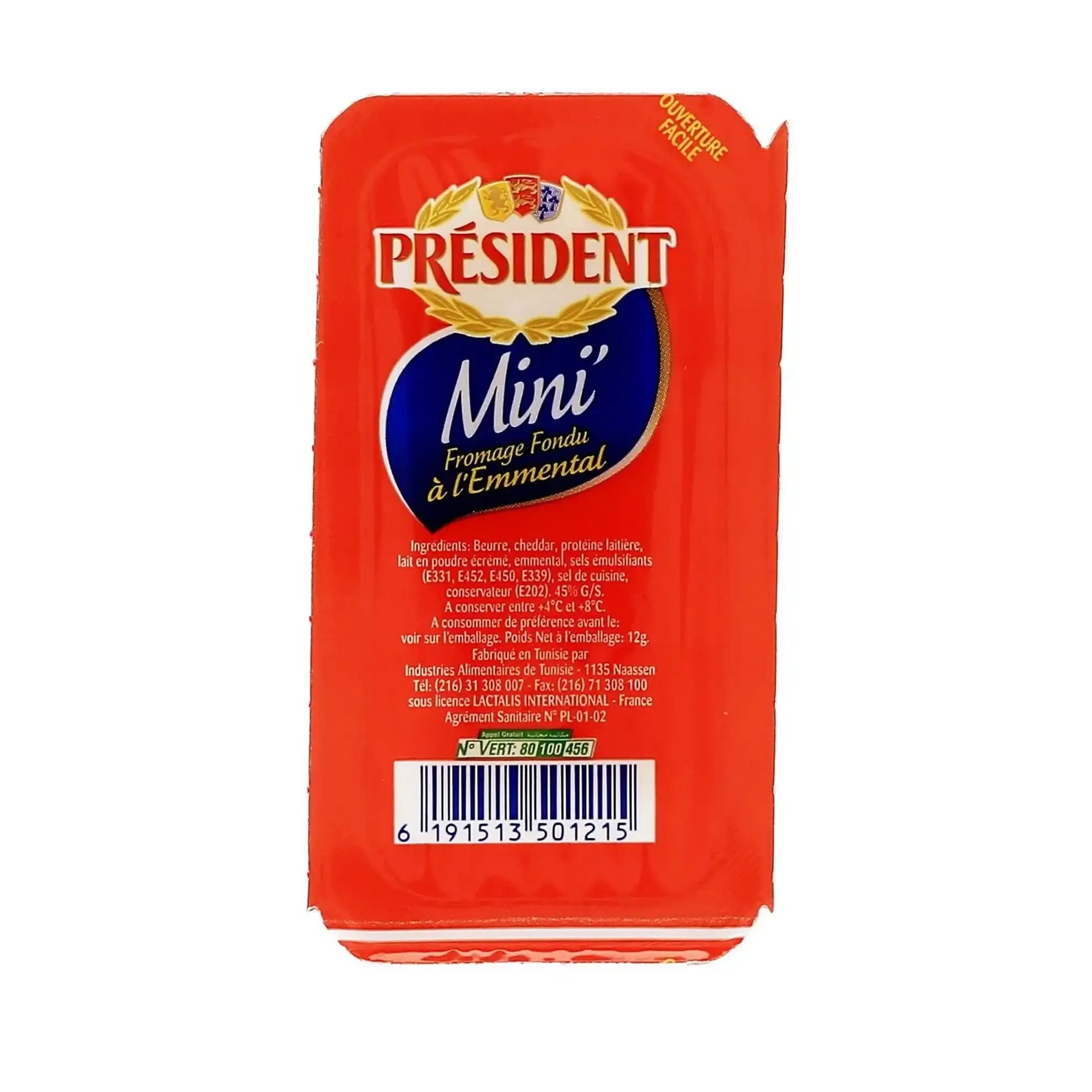 Fromage fondu à l'Emmental Mini' 