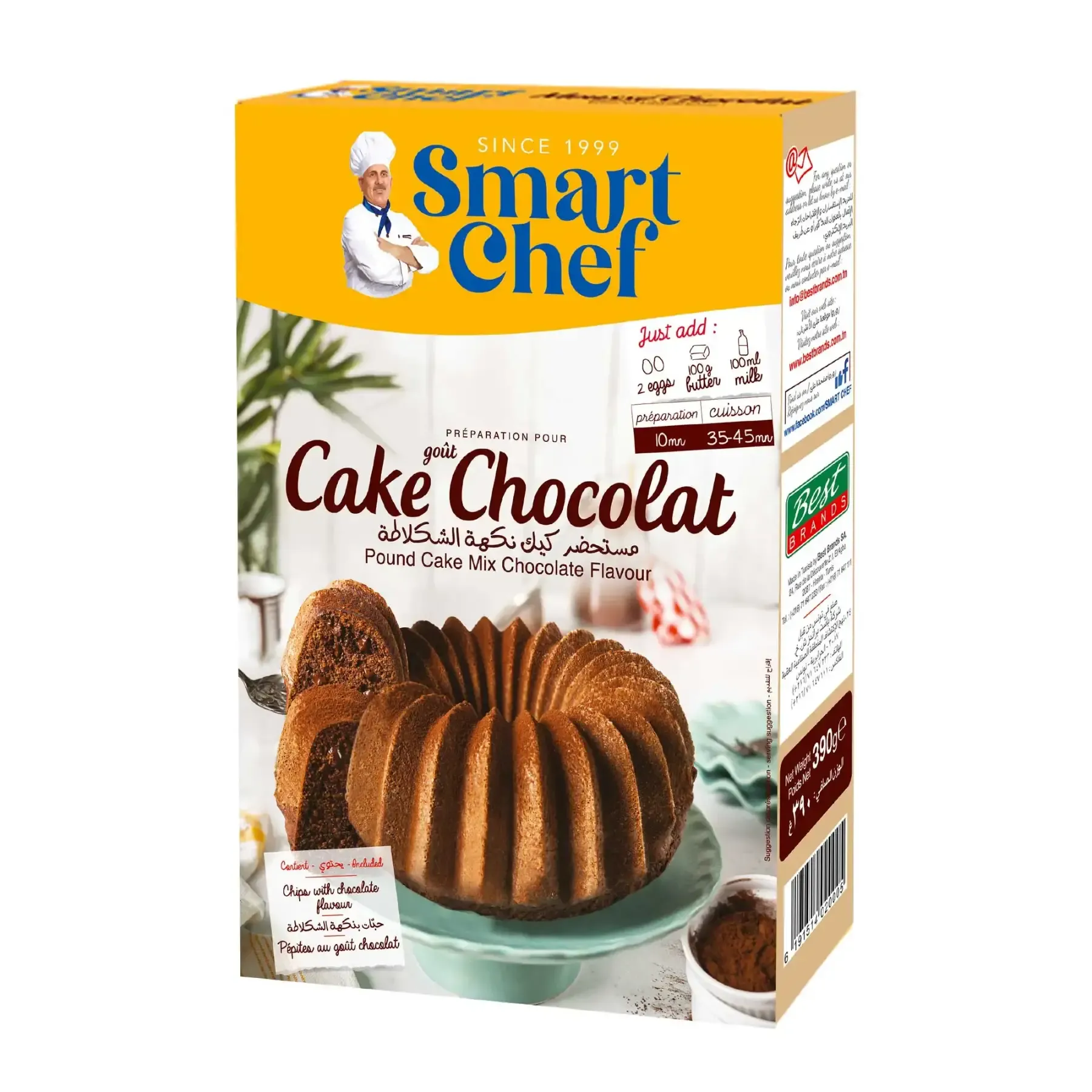 Préparation de cake chocolat