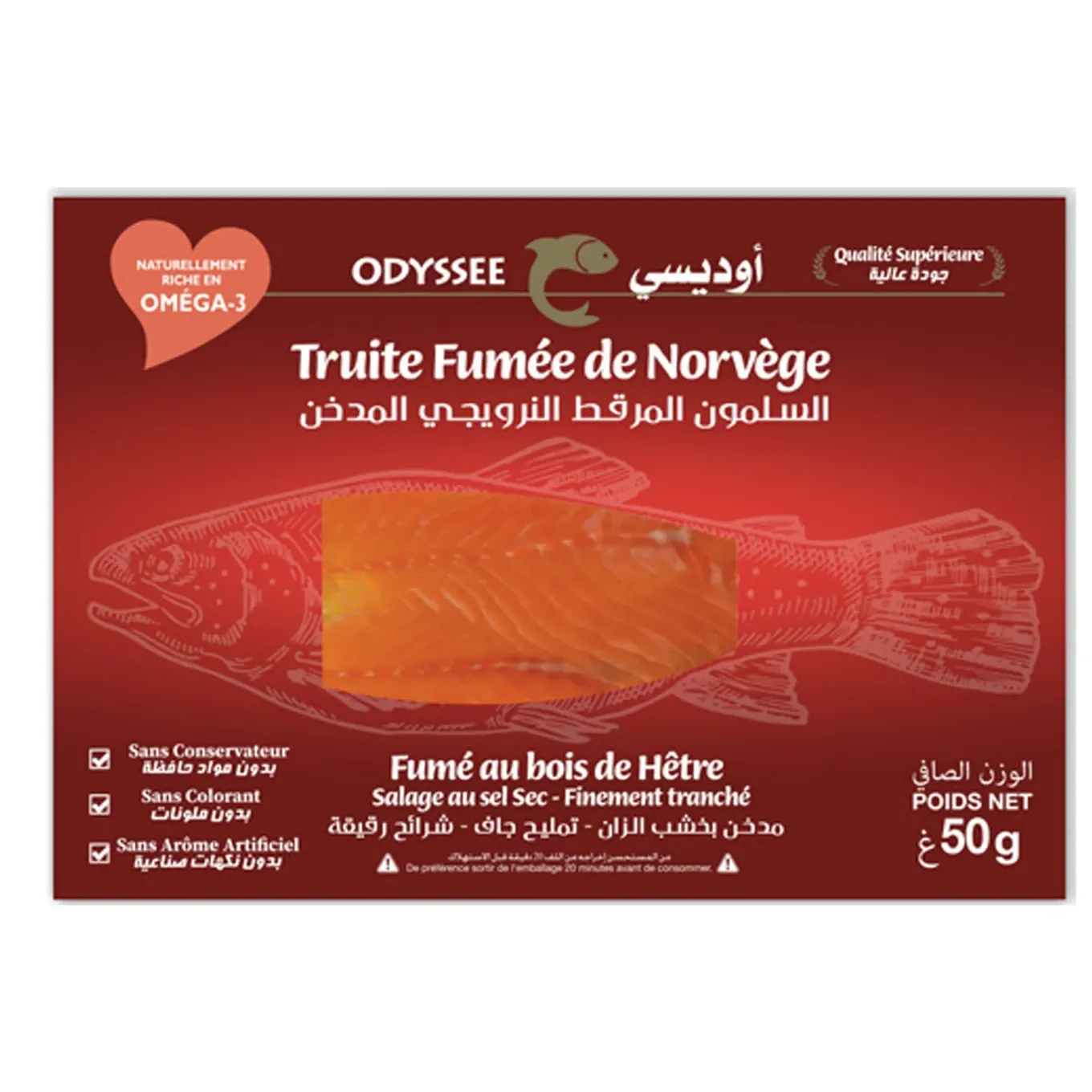 Truite fumée de Norvège