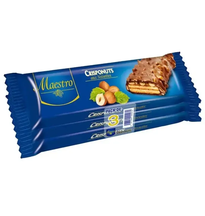 Gaufrette enrobée aux noisettes Crisponuts