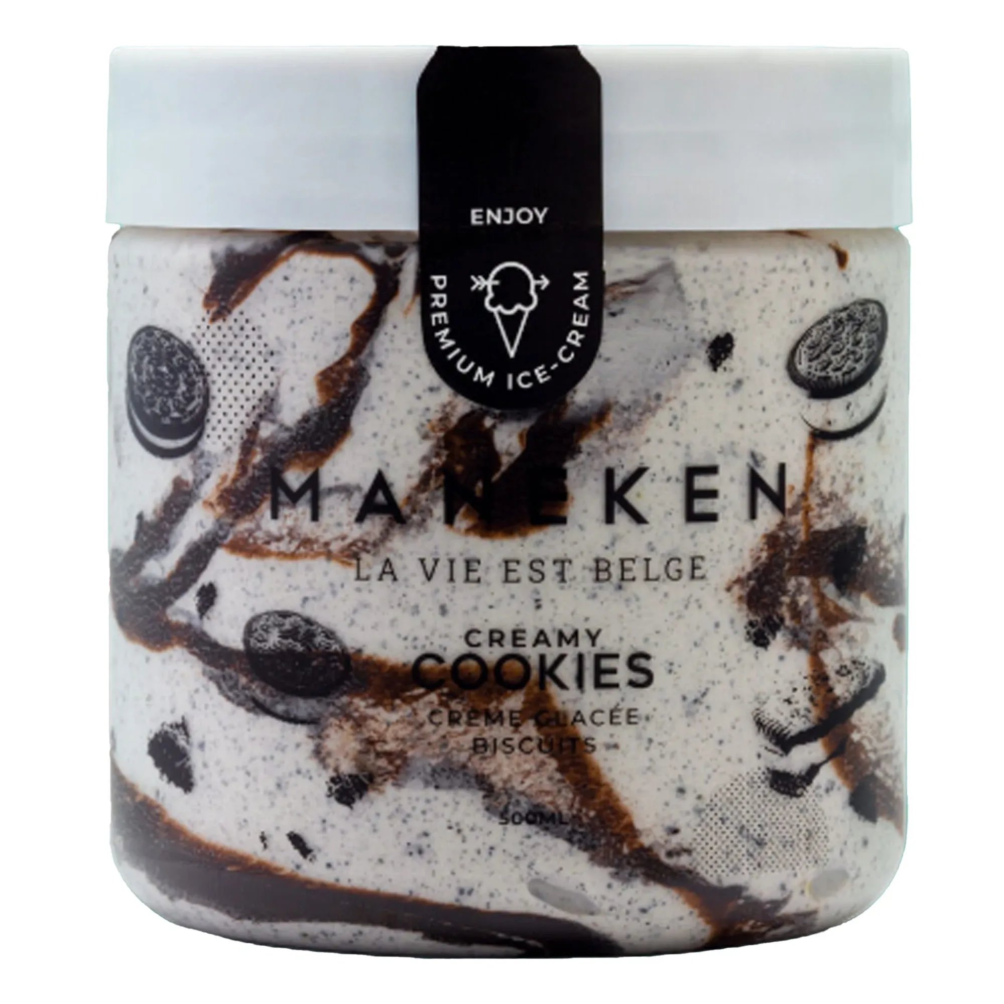 Crème glacée aux cookies