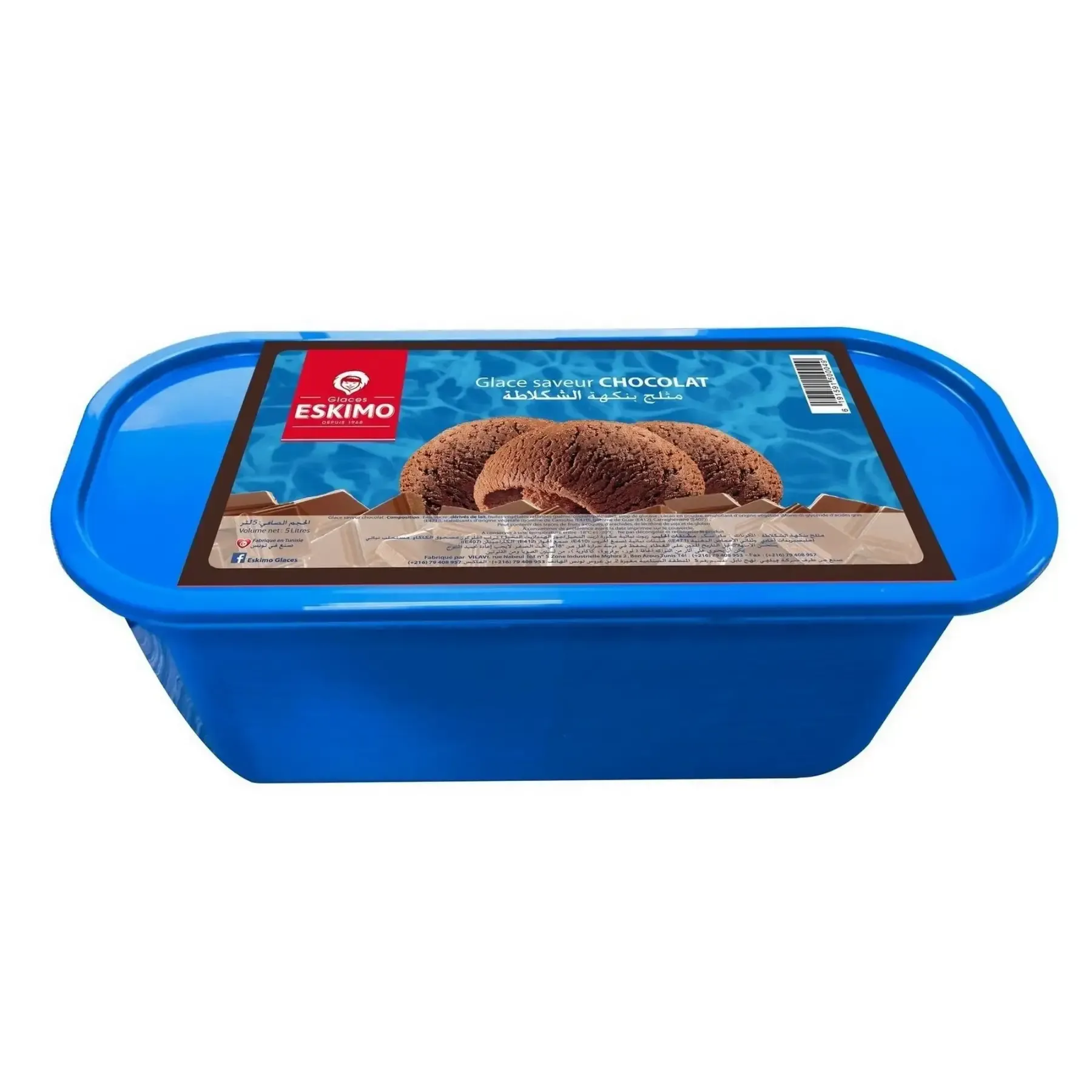 Glace familiale saveur chocolat