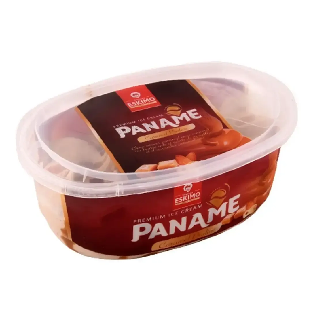 Glace caramel au pralin