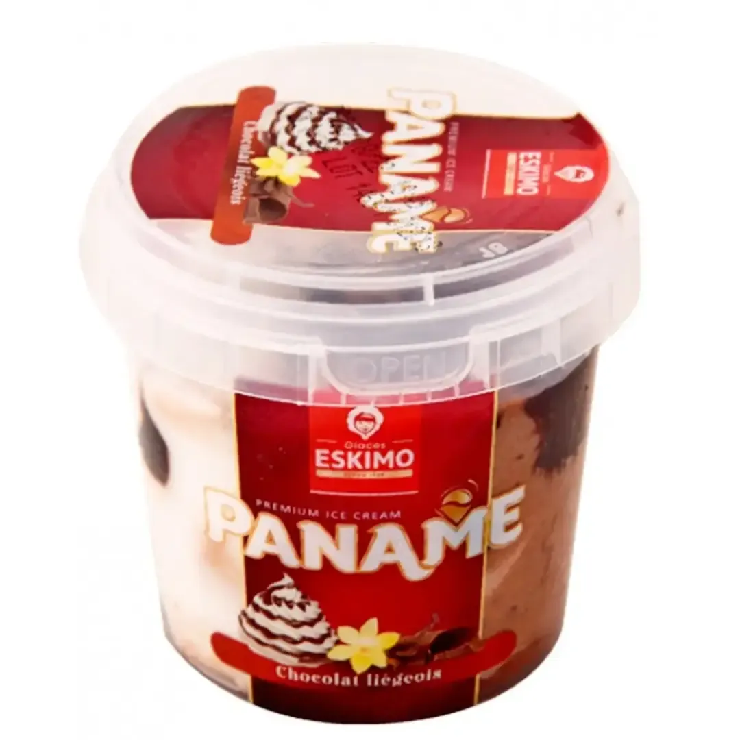 Glace au chocolat liégeois