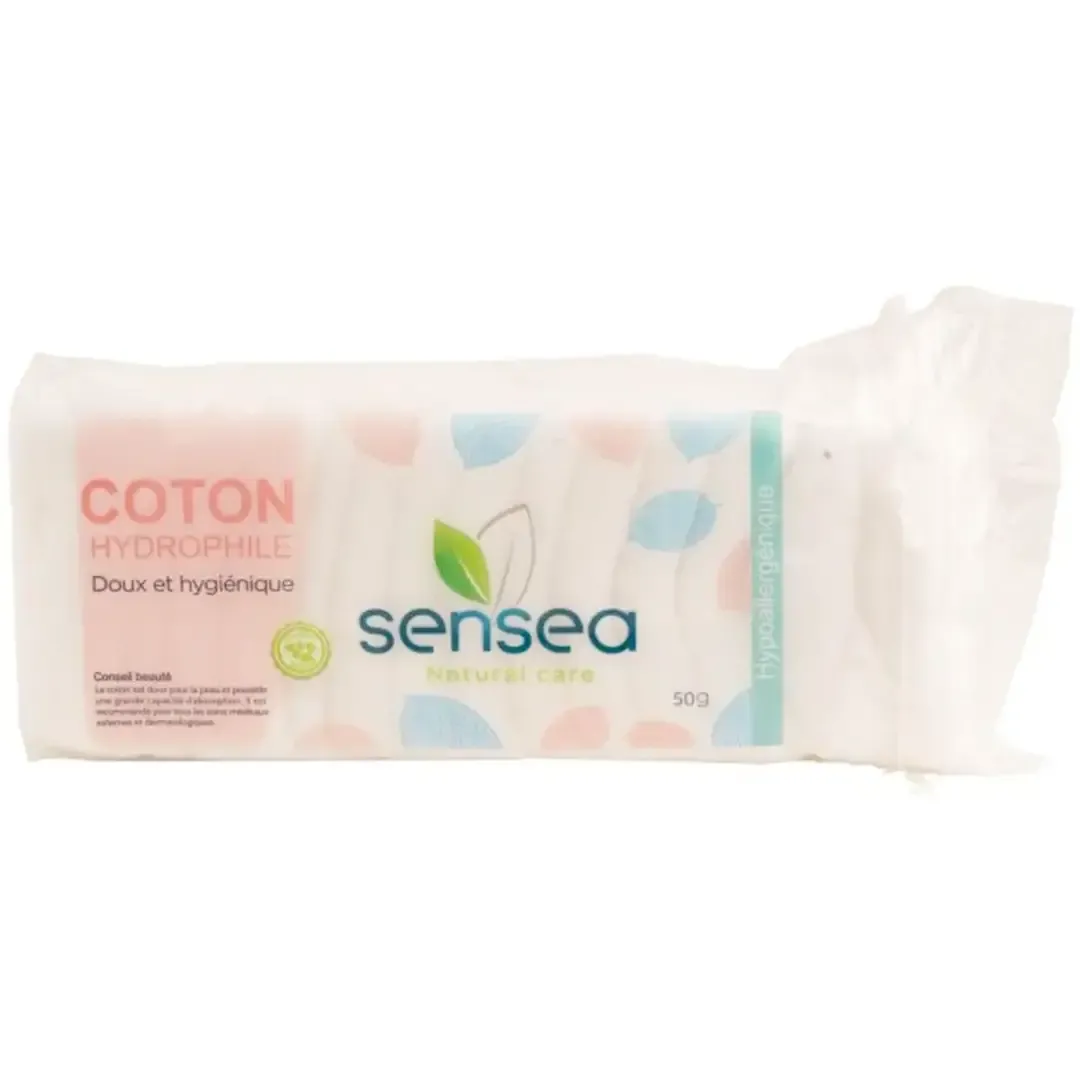Coton hydrophile doux et hygiénique Natural Care