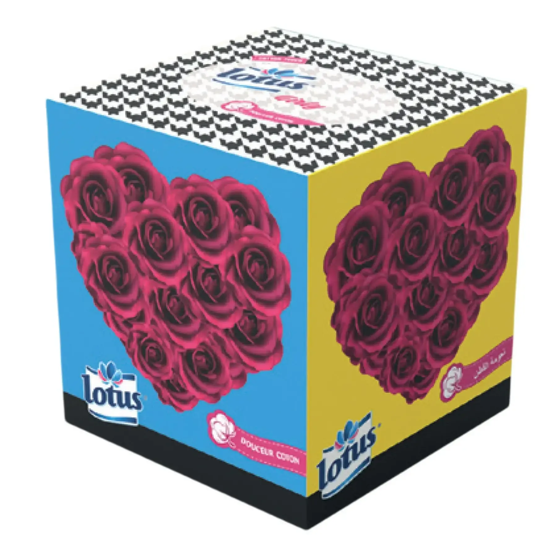 Distributeur papier cubique Girly 2 plis