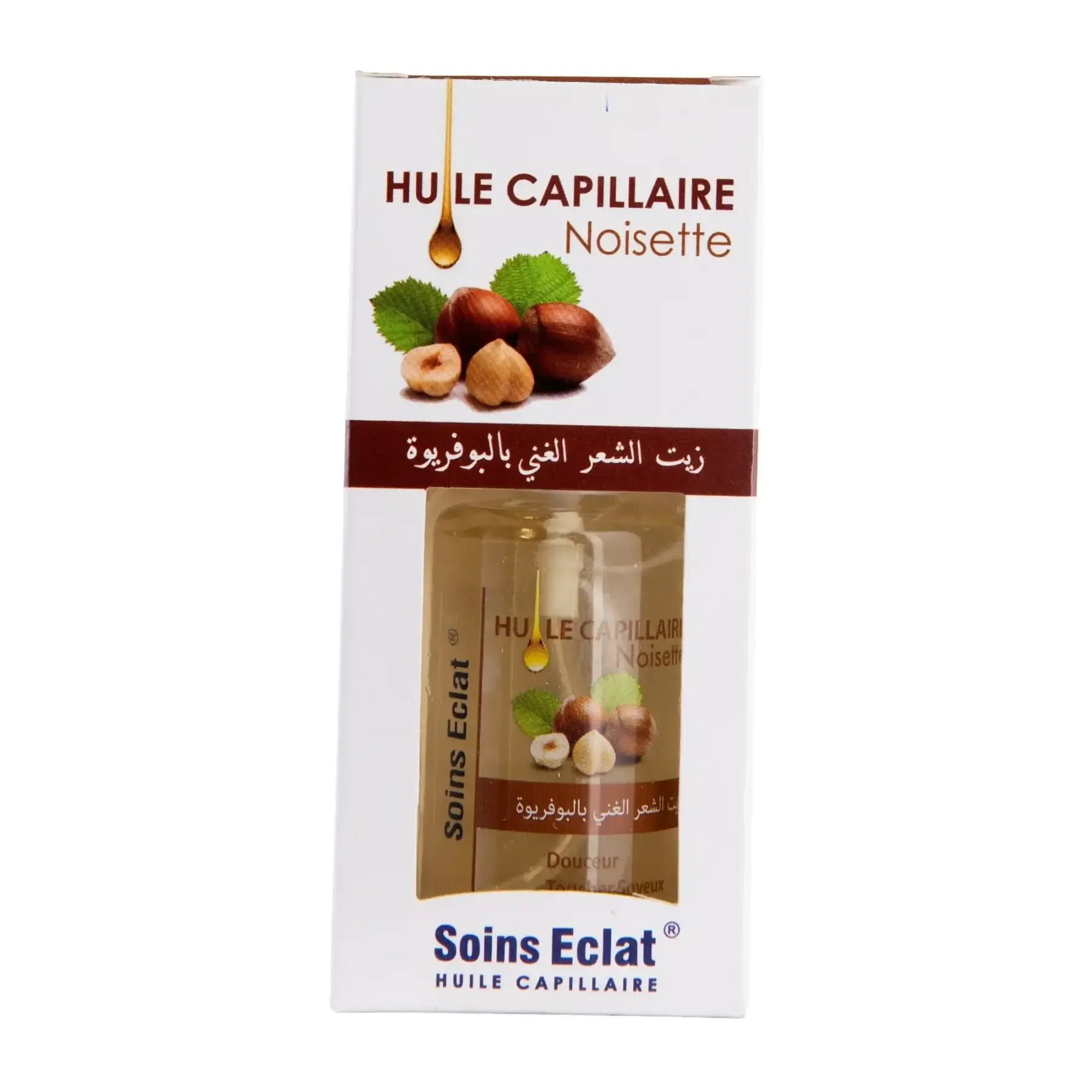 Huile capillaire de noisette