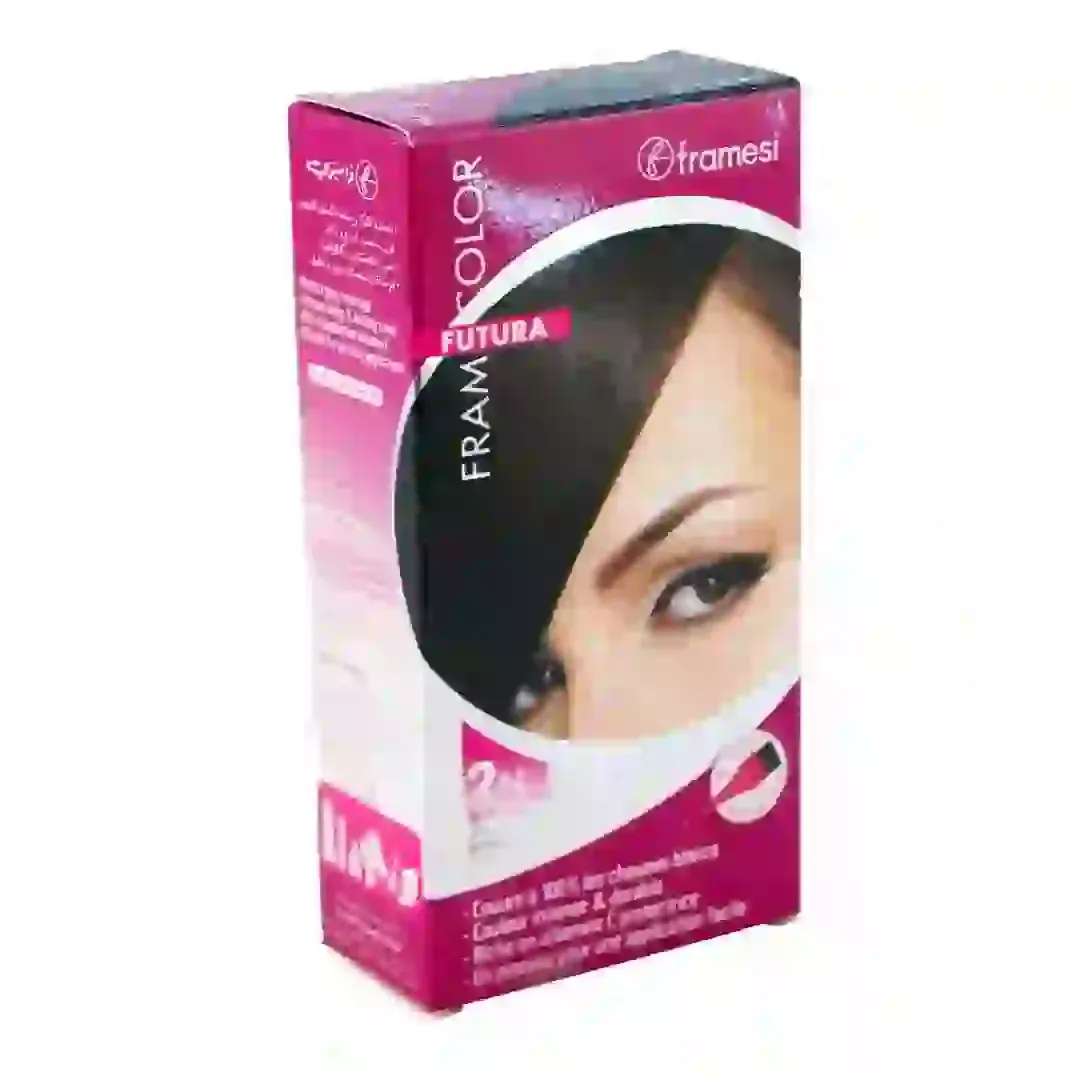 Coloration cheveux 2N brun