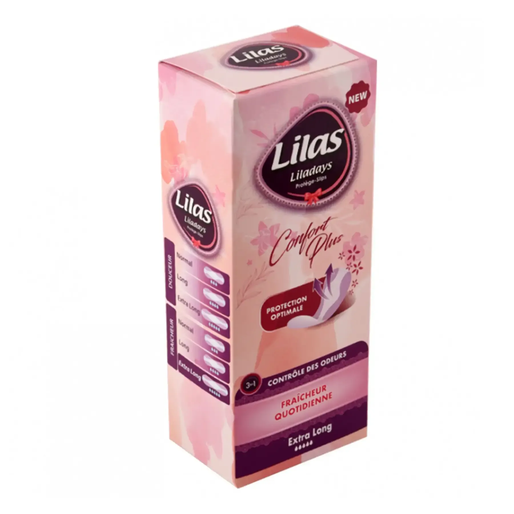 Protège slips confort plus extra long parfumé