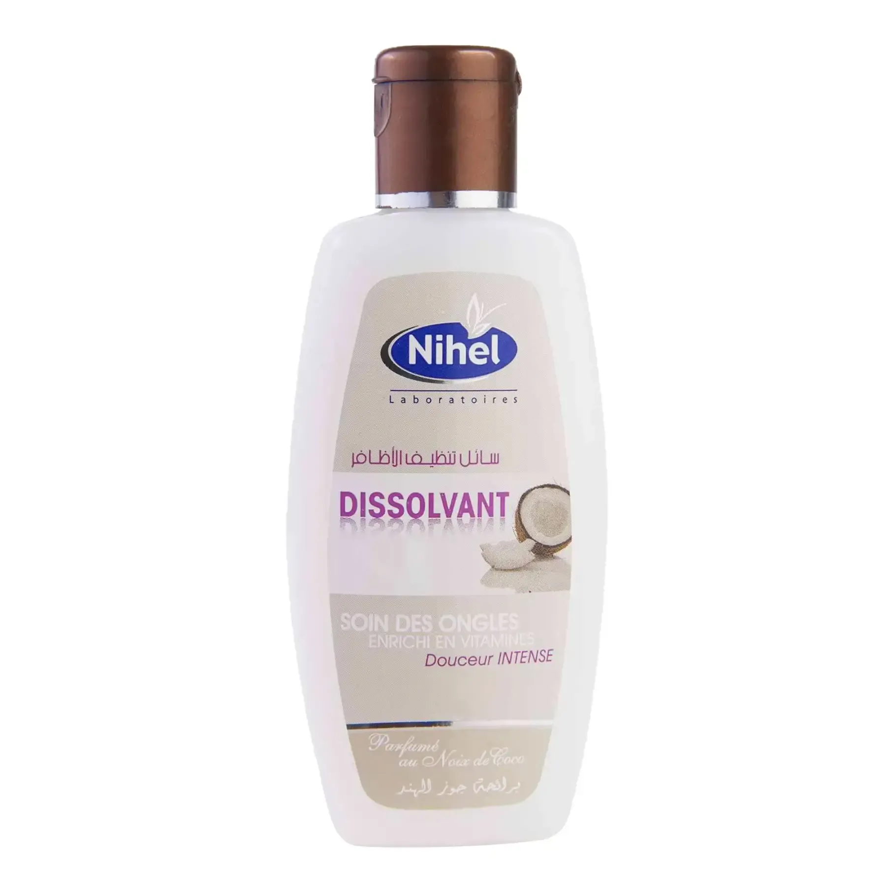 Dissolvant parfumé au noix de coco