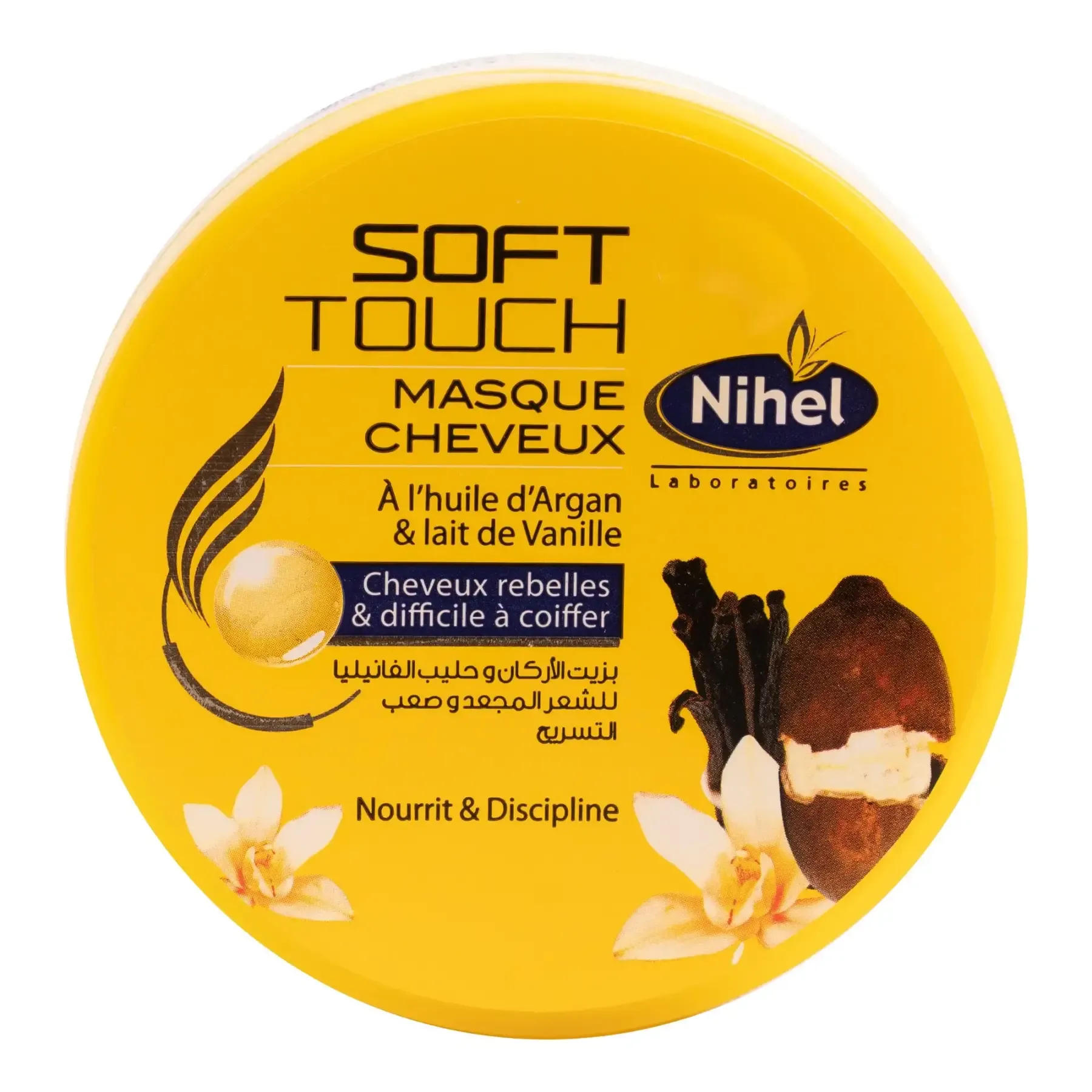 Masque capillaire à l'huile d'argan et lait de vanille Soft Touch