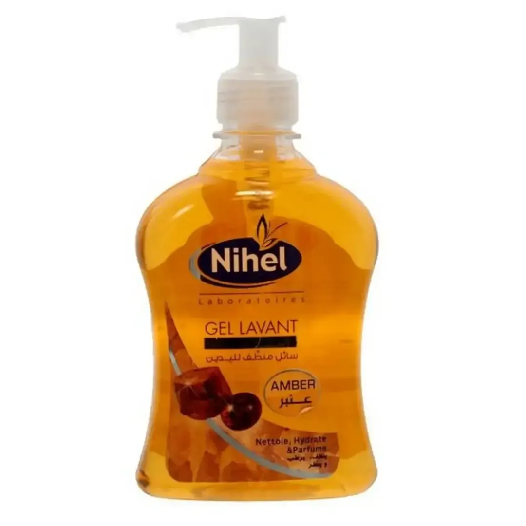 Savon liquide parfum ambre