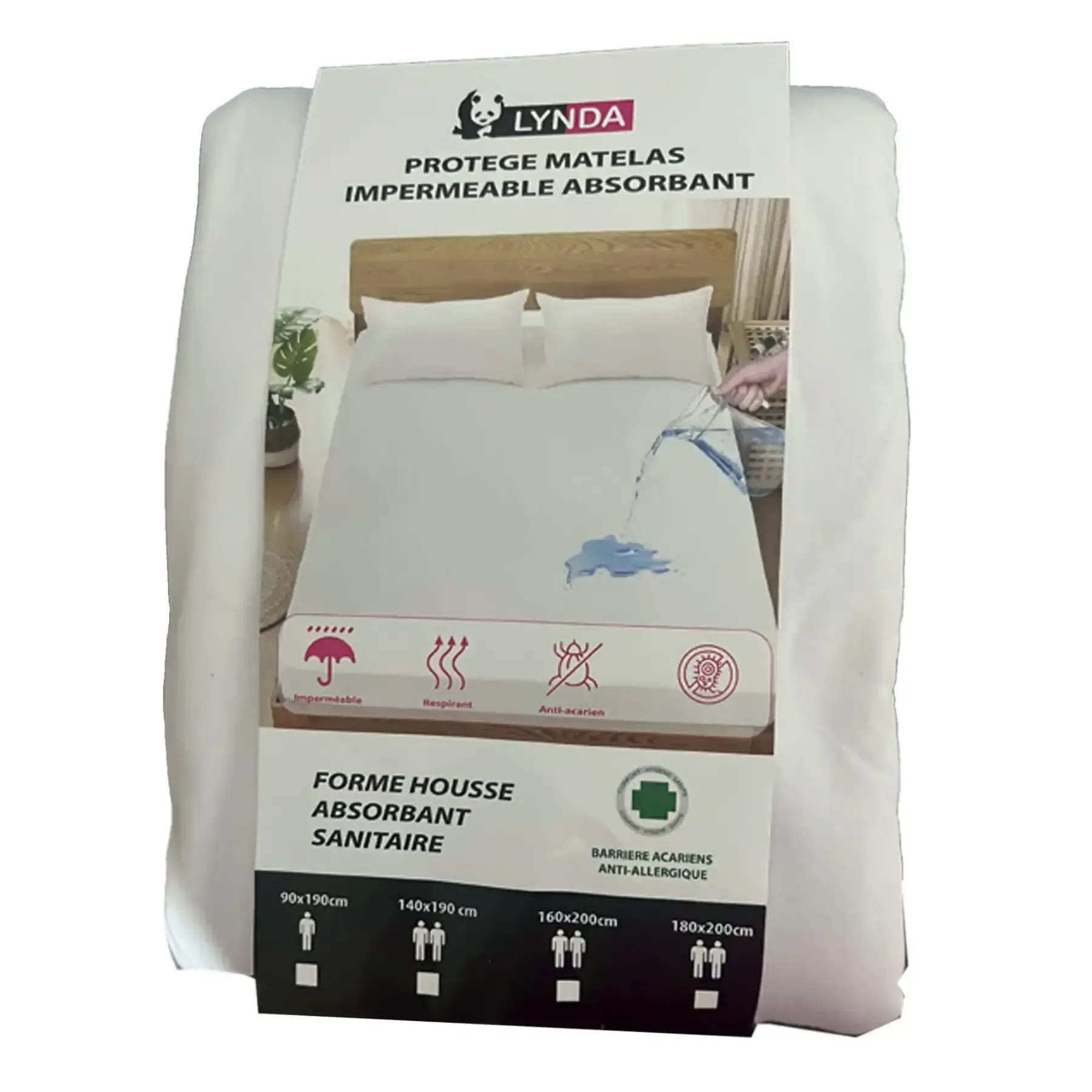 Protège matelas imperméable 160x200cm