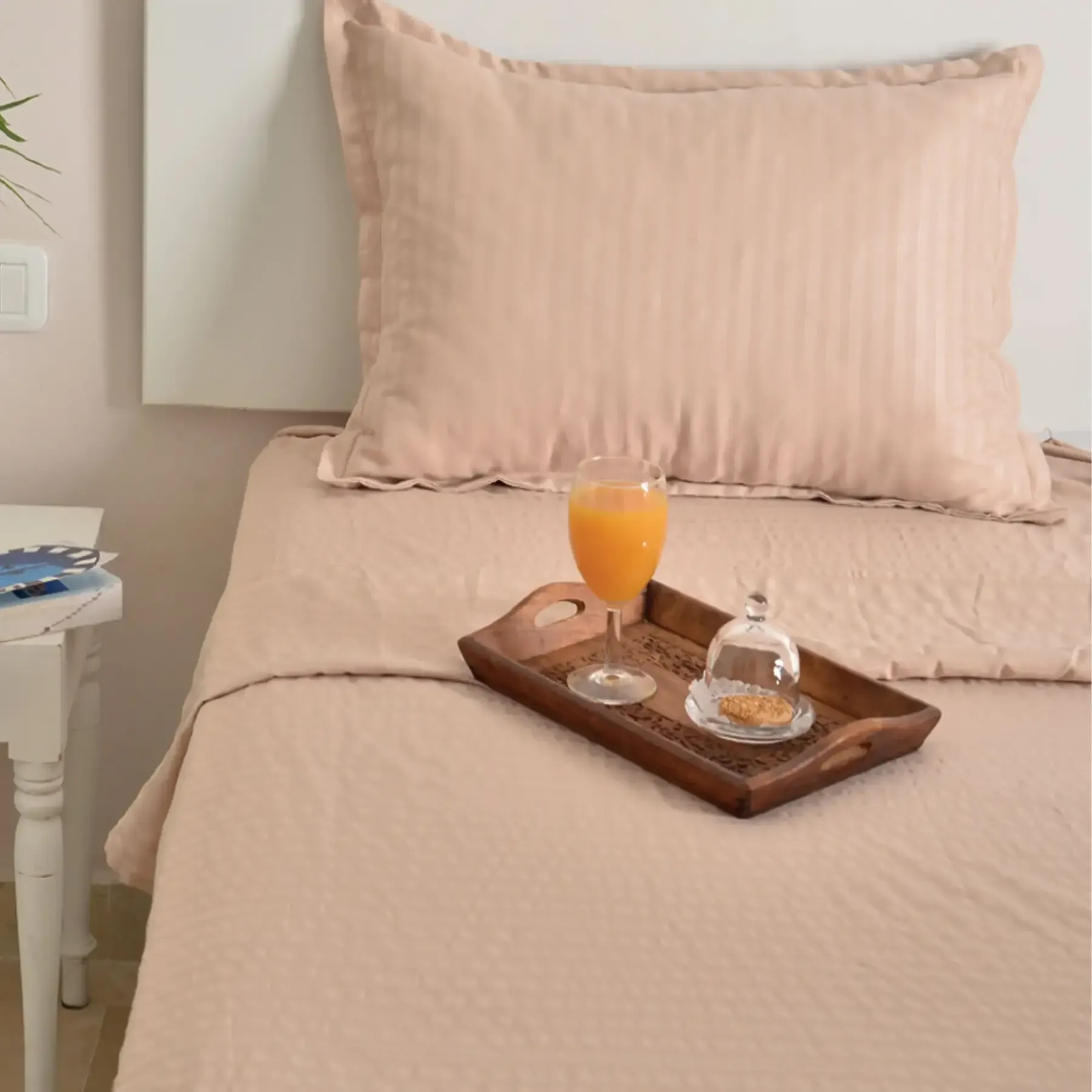 Parure rayée 2 places