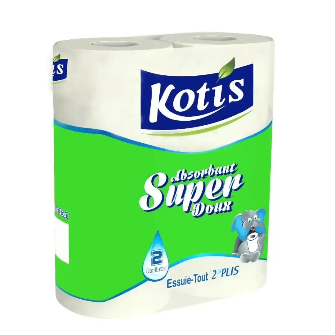 Essuie-tout 2 plis blanc Super