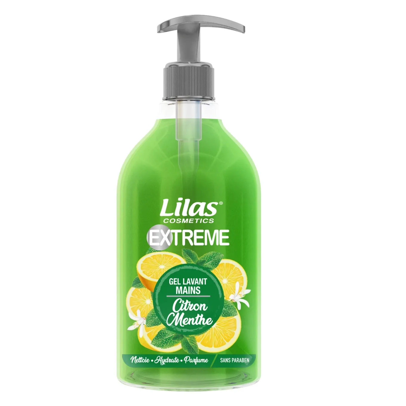 Gel lavant mains Citron menthe