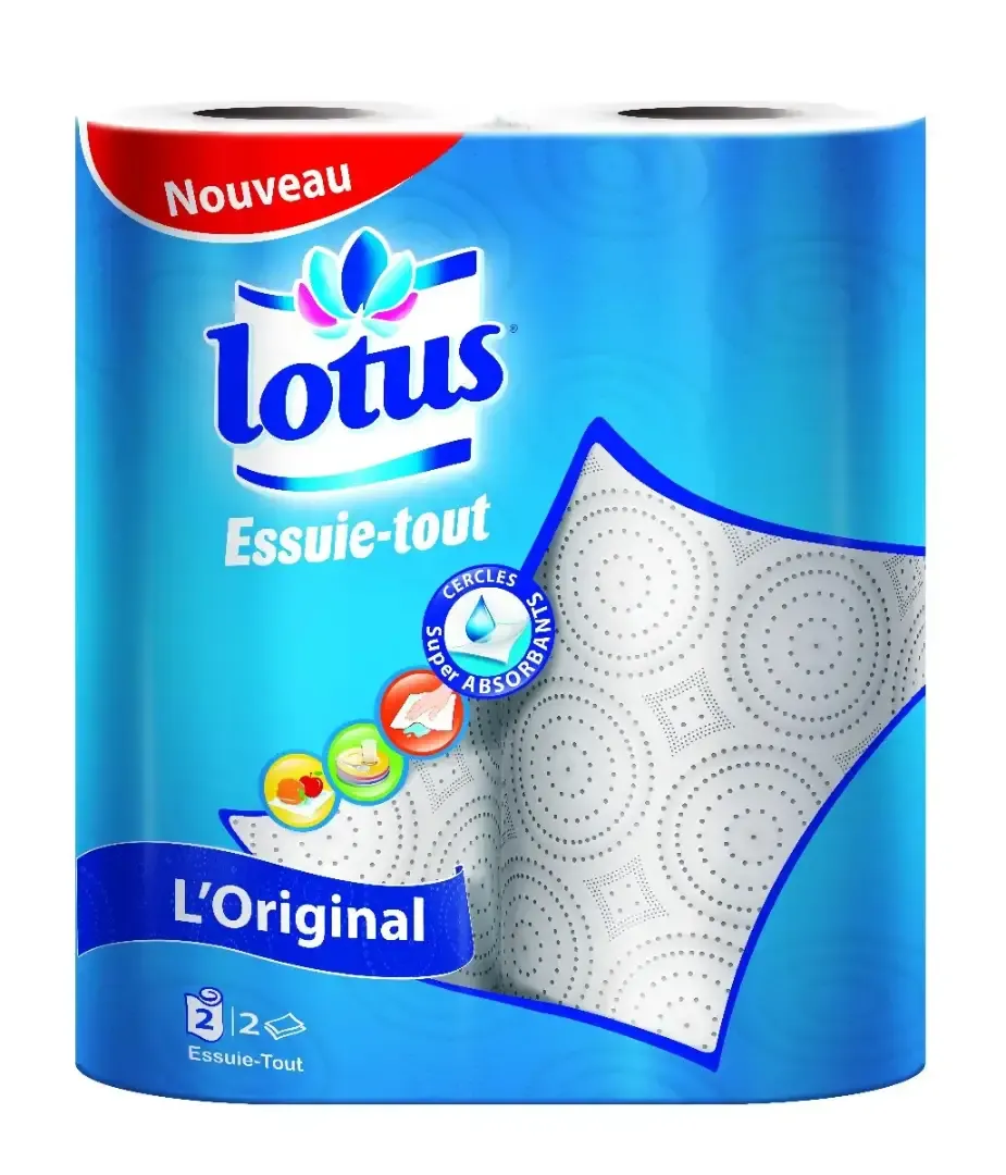 Essuie-tout 2 plis blanc