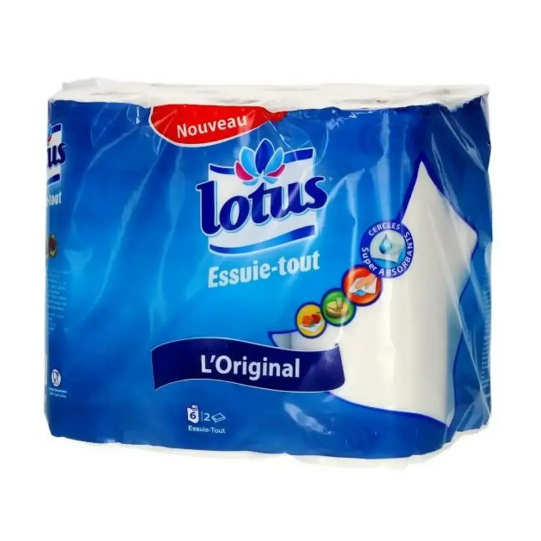 Essuie-tout 2 plis blanc