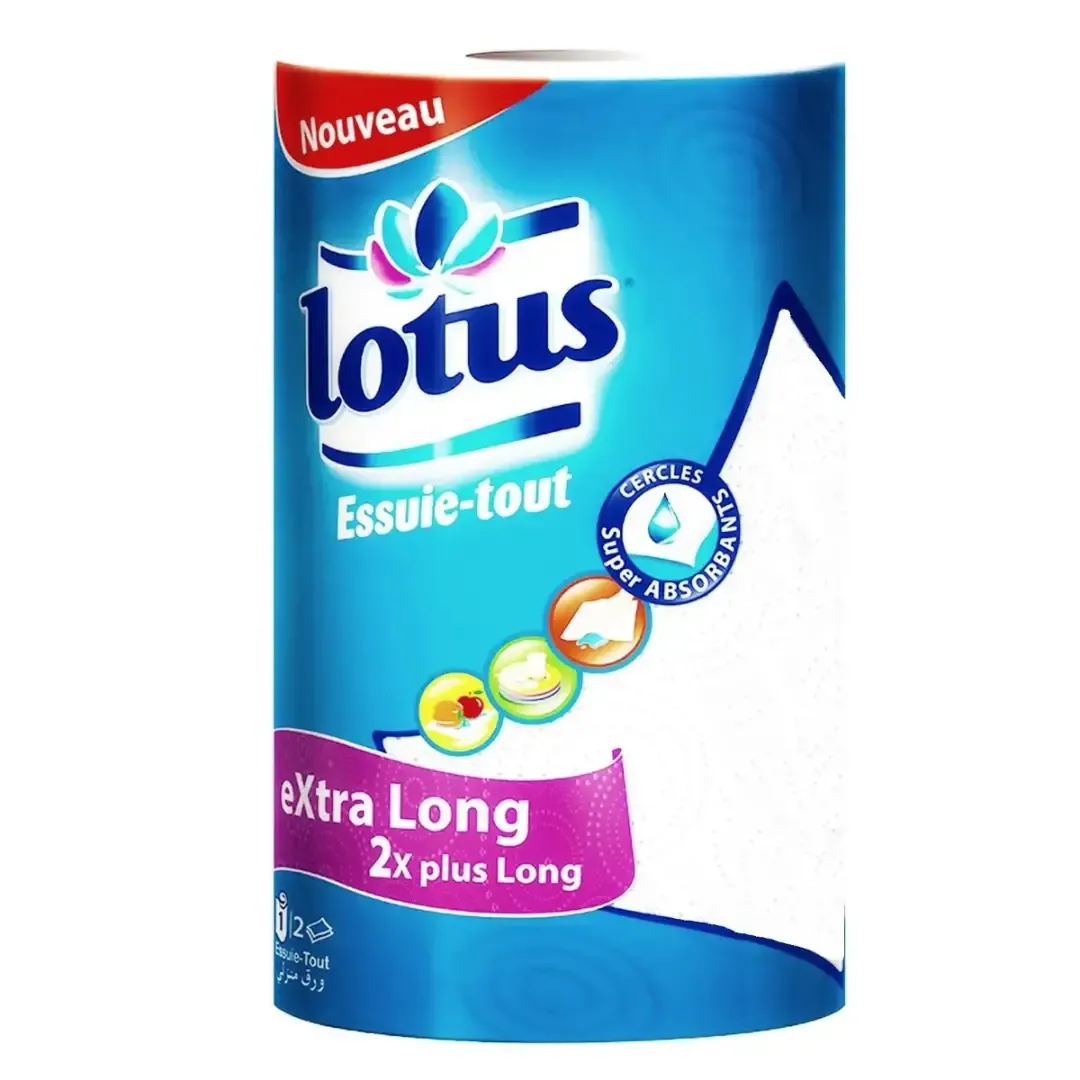Essuie-tout 2 plis extra long blanc