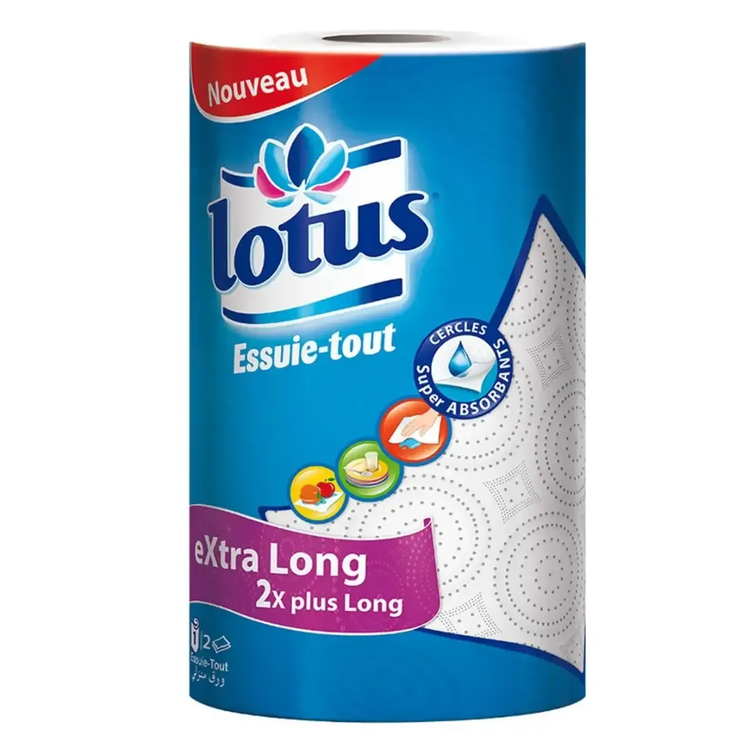 Essuie-tout 2 plis extra long design