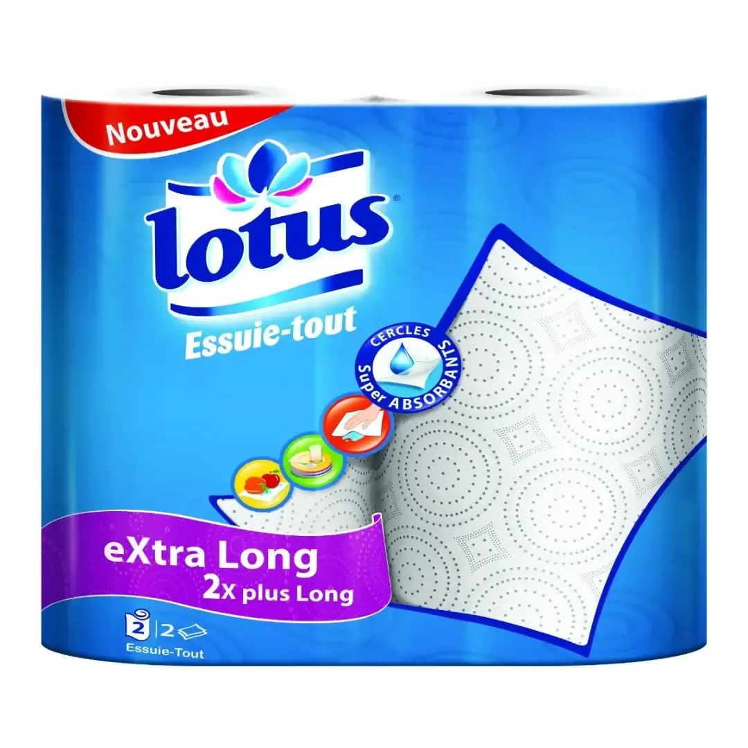 Essuie-tout 2 plis blanc