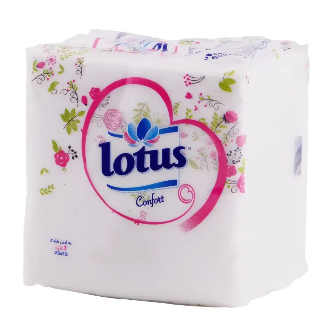 Serviettes de table imprimées 1 plis 23x23cm