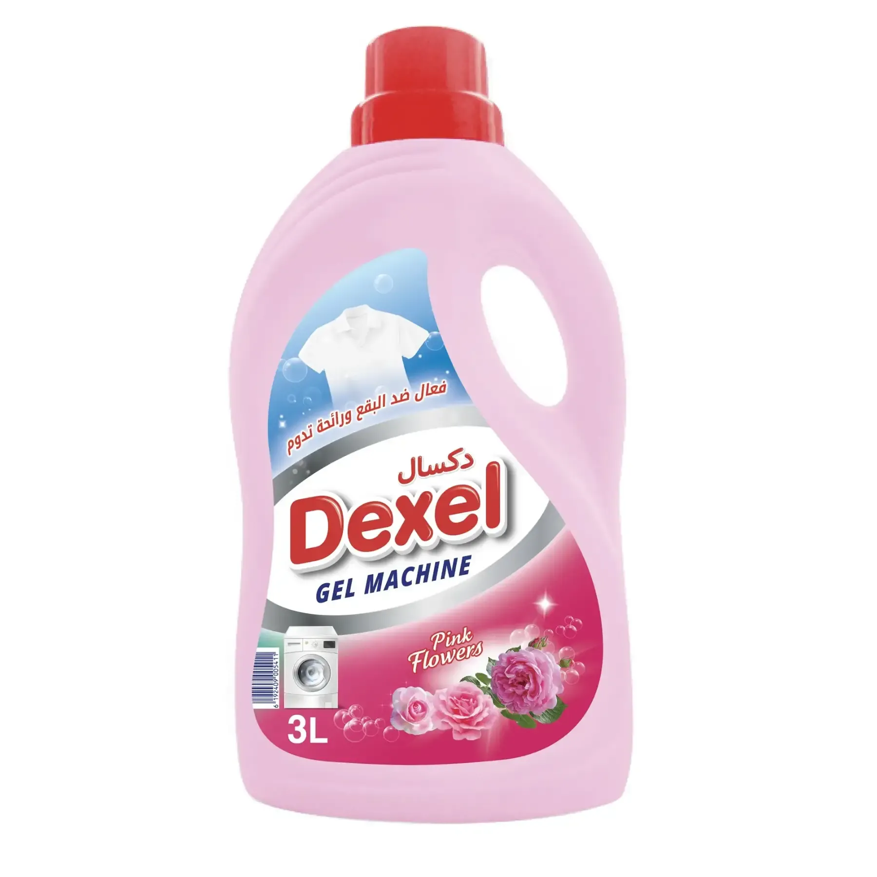 Lessive liquide gel rose